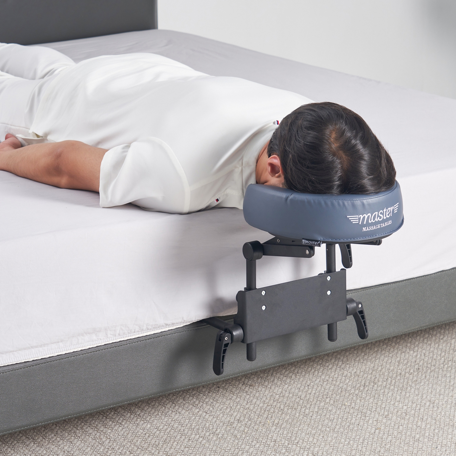 Home Massage Utilisation Matelas Sommeil, trousse massage, appuie-tête réglable, berceau et support coussiné pour le visage de Master Massage