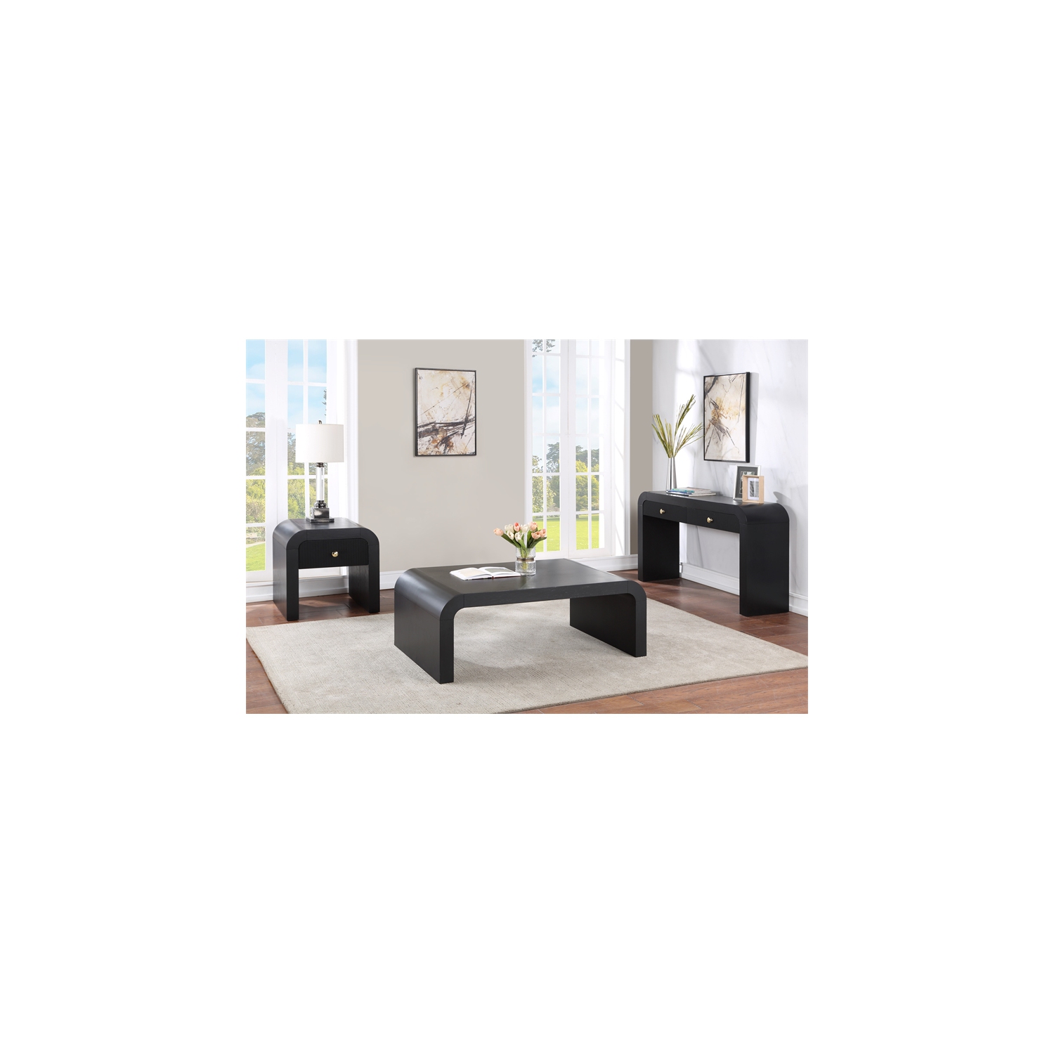 Meridian Furniture Artisto Black End Table