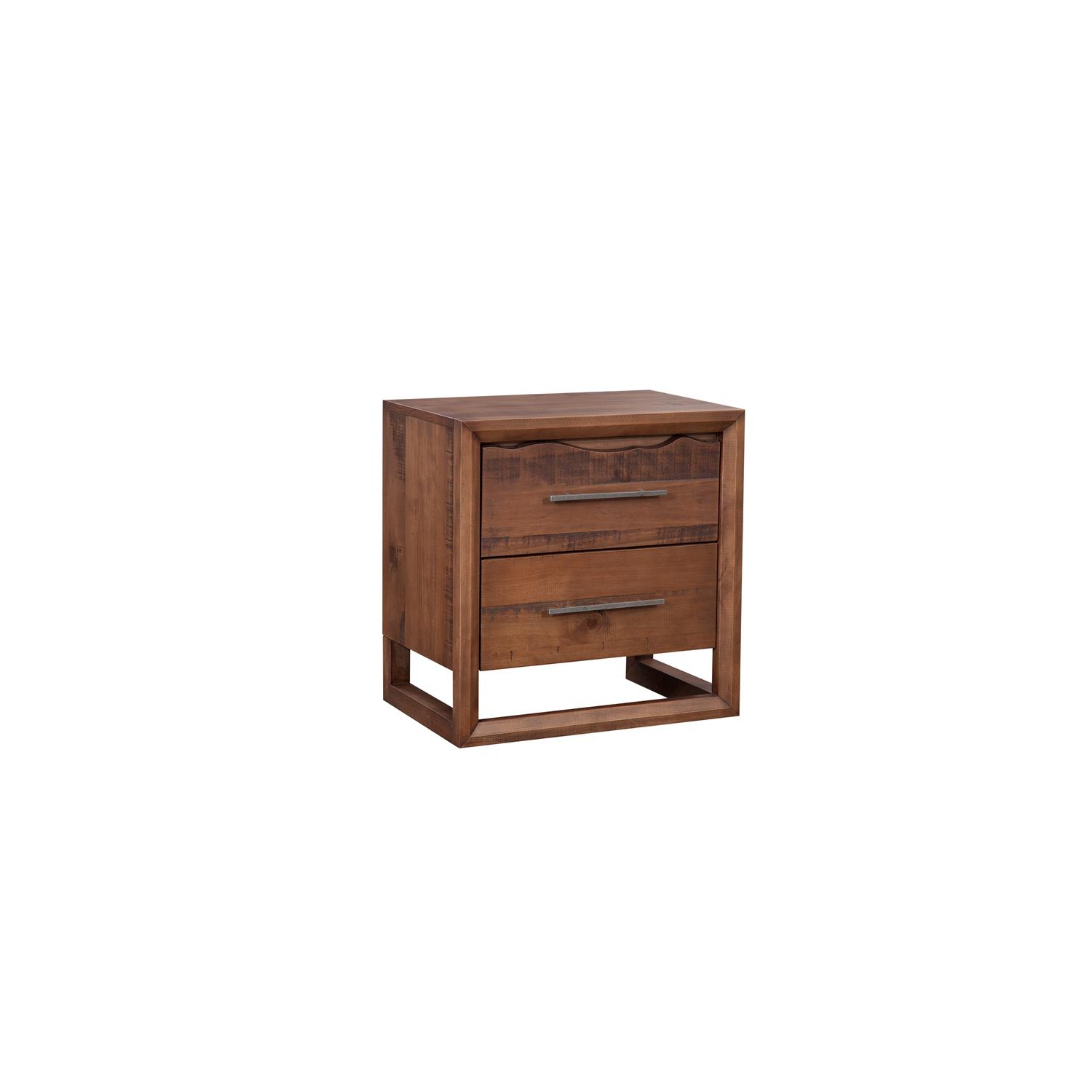 Lofton 2-drawer Mocha Brown Wood Nightstand