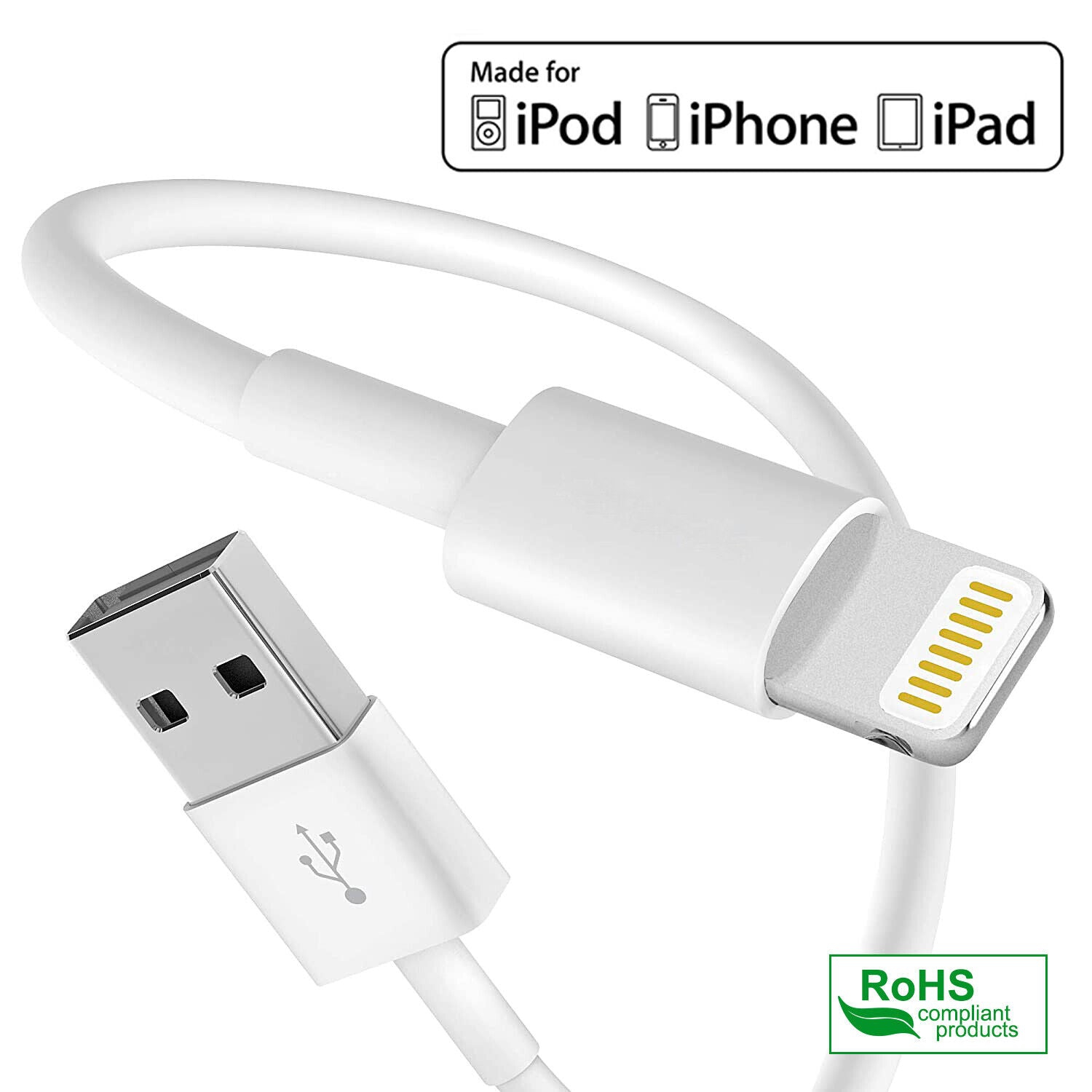 3.3 / 6.6ft yellowknife Apple MFi Certified - Lightning Cable for iPhone 5 6 7 8