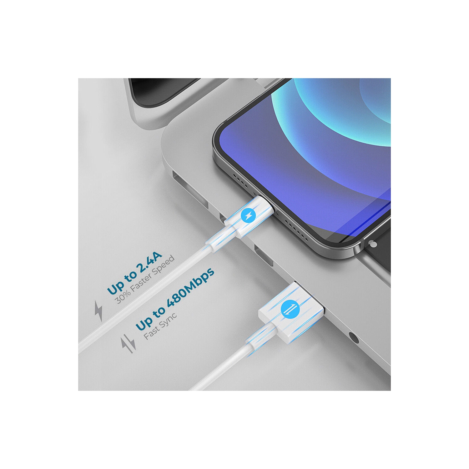 3.3 / 6.6ft yellowknife Apple MFi Certified - Lightning Cable for iPhone 5 6 7 8