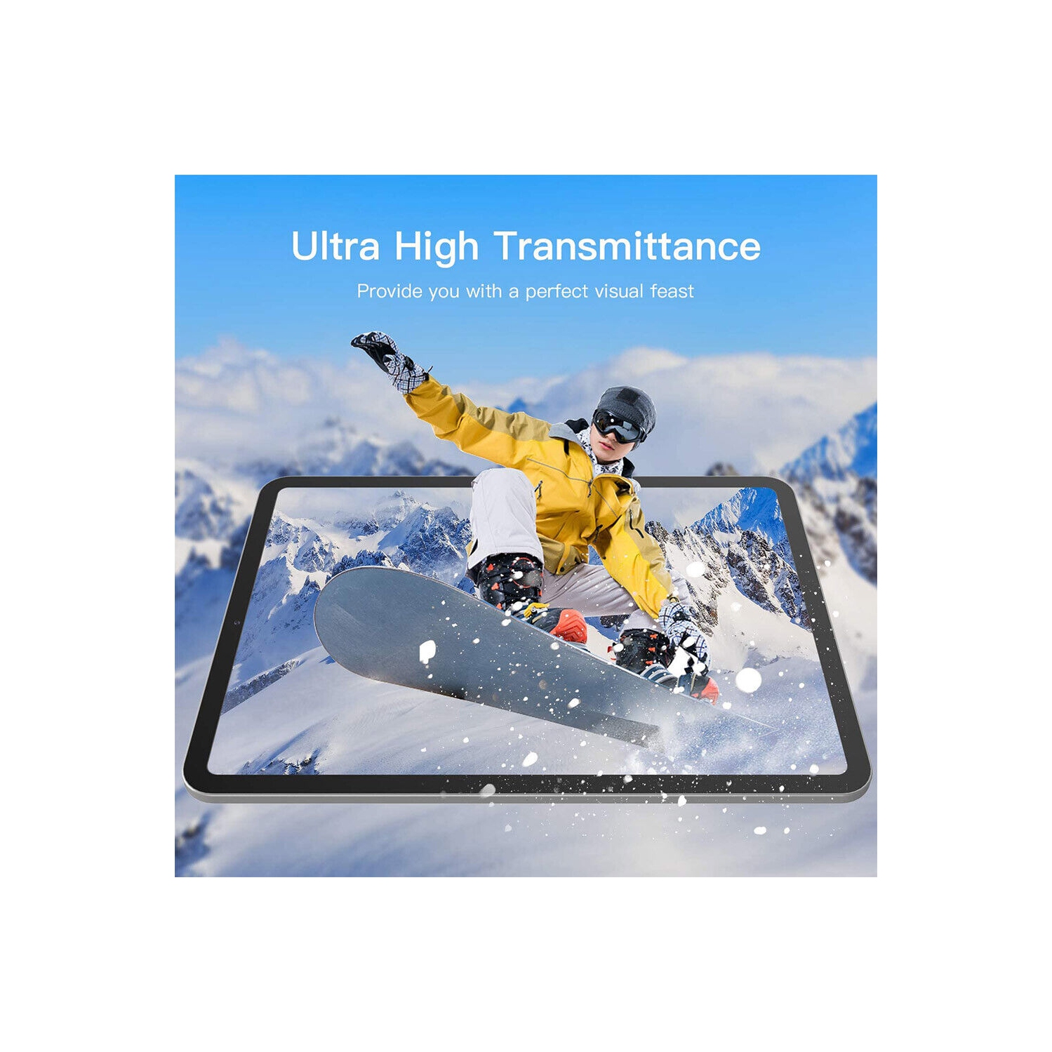 Protecteur d'écran pour iPad 7.9 9.7 10.2 10.5 11 12.9, qualité supérieure, PET, paq./3