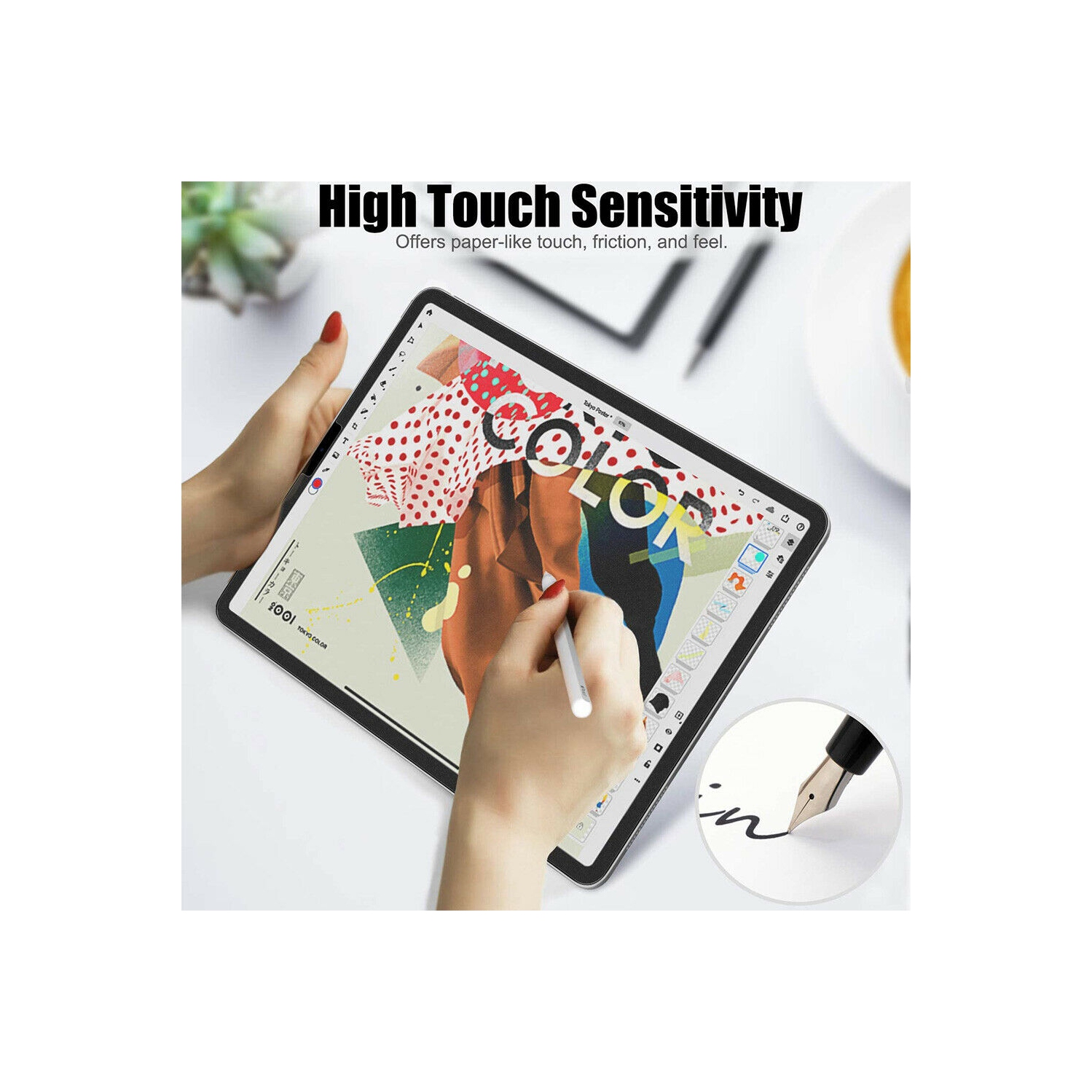 Protecteur d'écran pour iPad 7.9 9.7 10.2 10.5 11 12.9, qualité supérieure, PET, paq./3