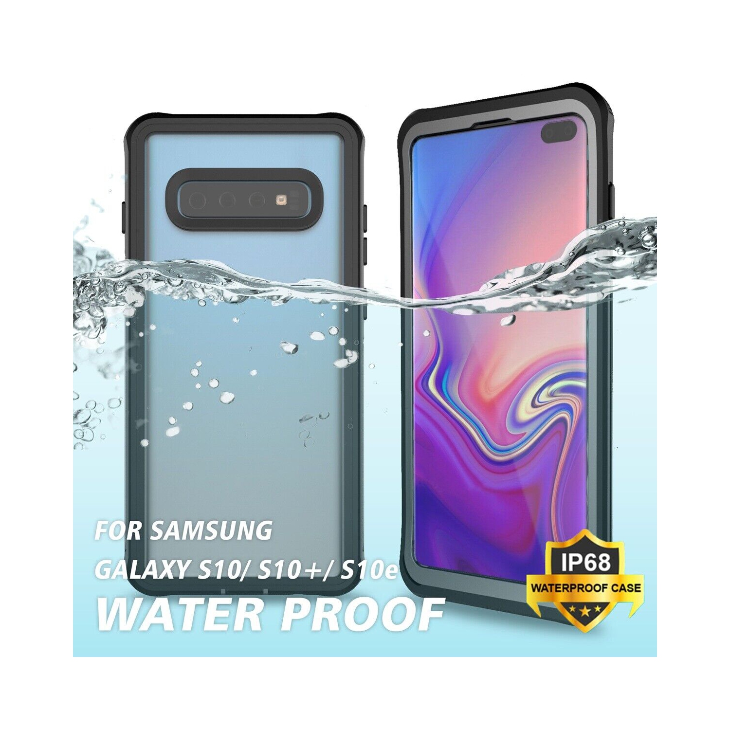 For Samsung Galaxy S8 S9 S10 Underwater Shockproof Dirtproof Full Sealed Case-CA