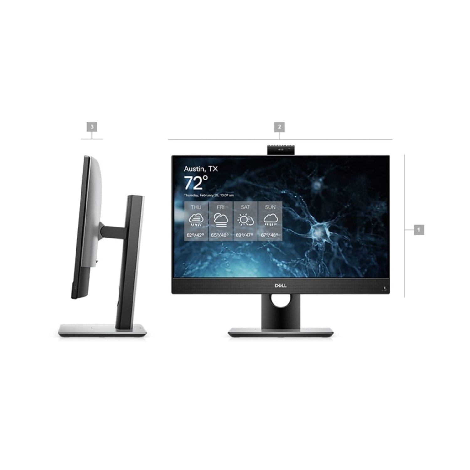 Refurbished – Dell Optiplex 7000 7490 AIO (2021) | 23.8" FHD | Core i5 - 512GB SSD - 16GB RAM | 6 Cores @ 4.5 GHz