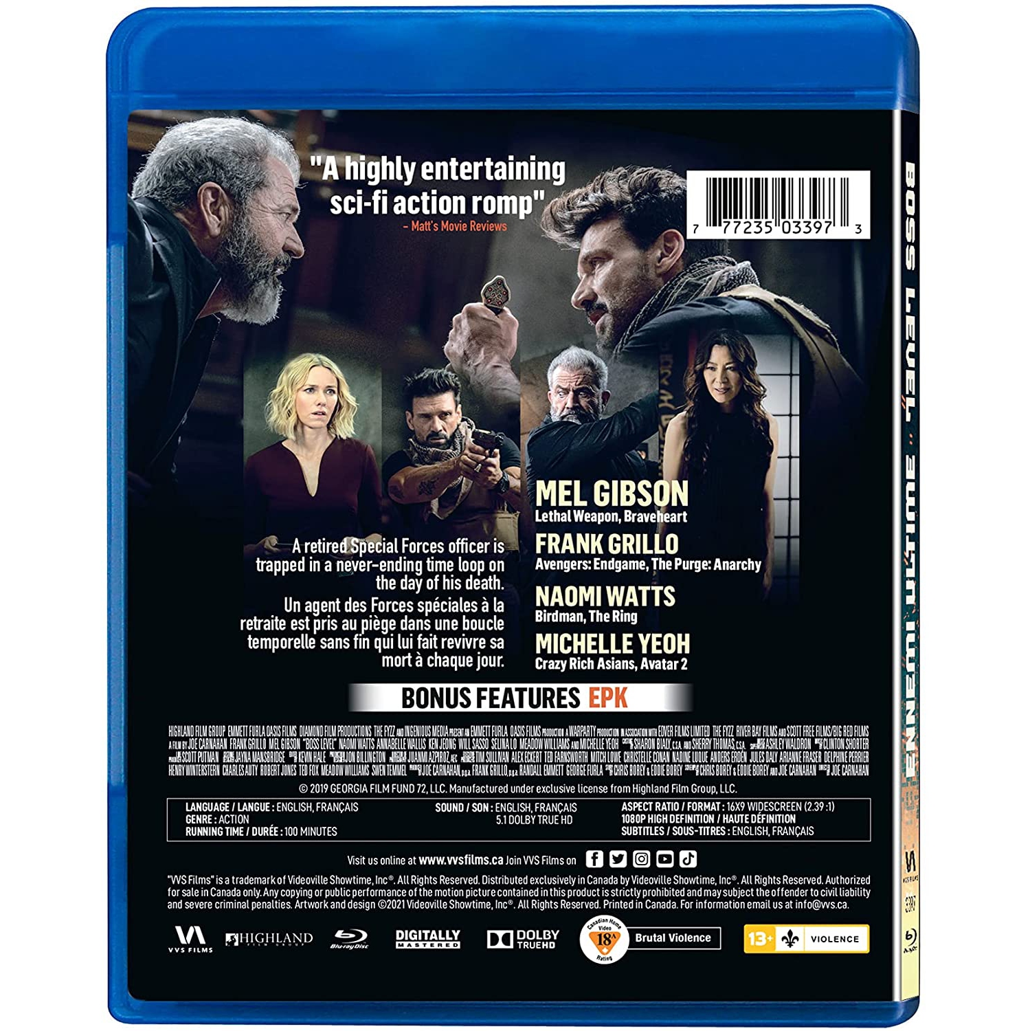 BOSS LEVEL [Ennemi Ultime] - [Blu-ray]