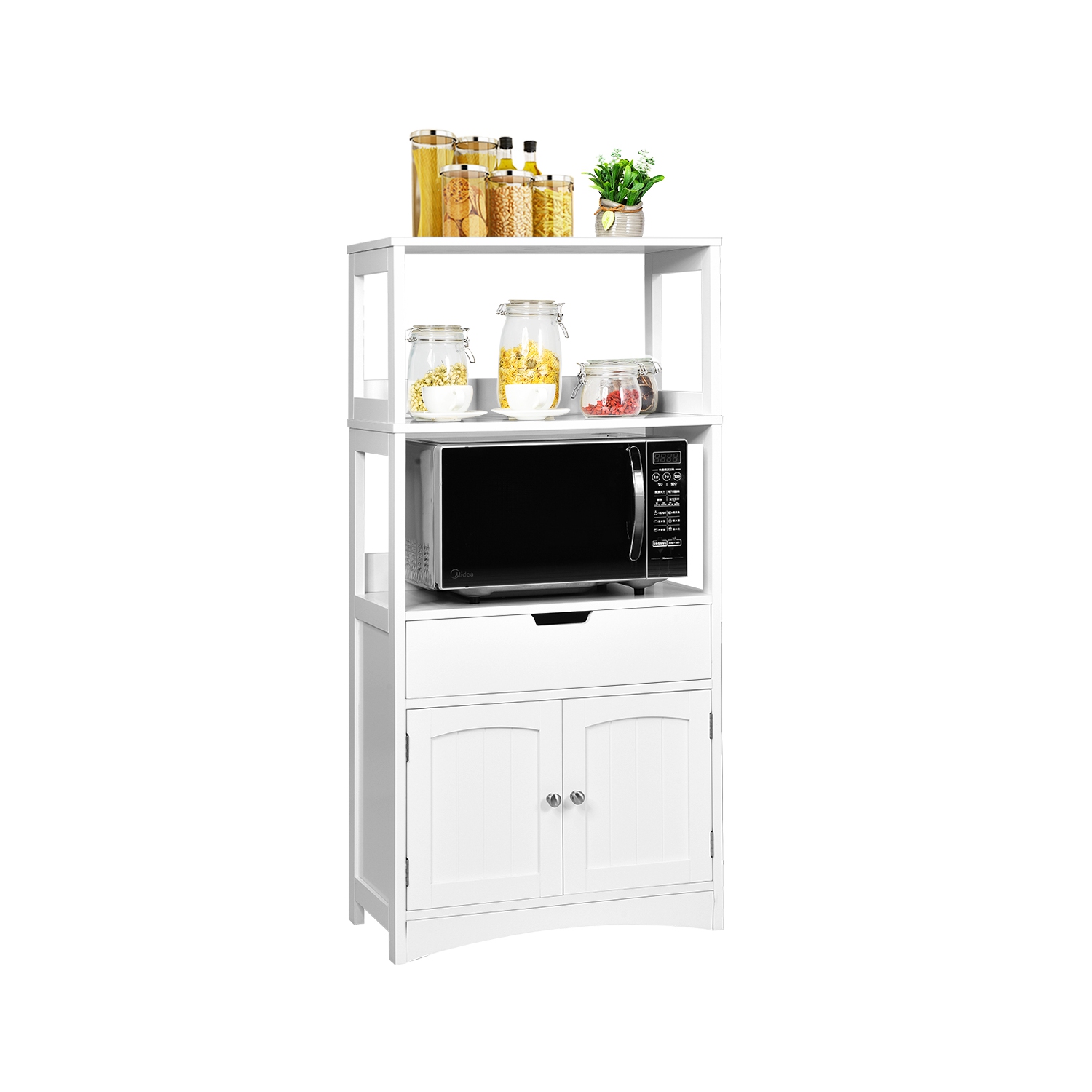 Topbuy Storage Cabinet Organizer with Drawer & Shelves