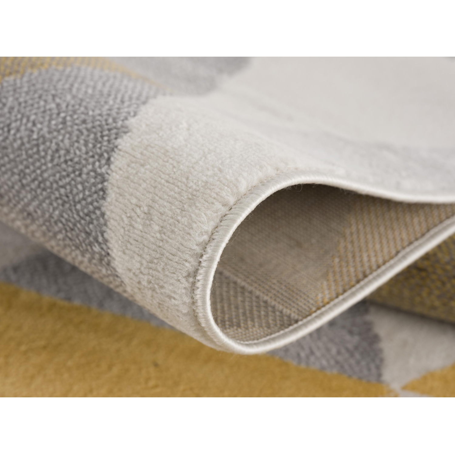 Rug Branch Solvi Contemporary Geometric Yellow/Beige Indoor Area Rug