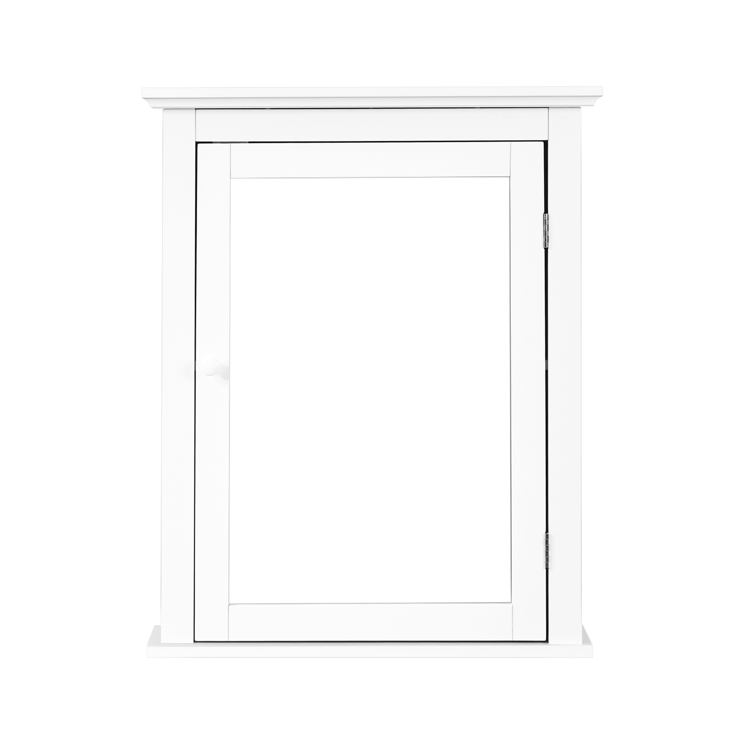 Armoire de rangement murale avec miroir pour salle de bains TopBuy, tablette réglable, blanc