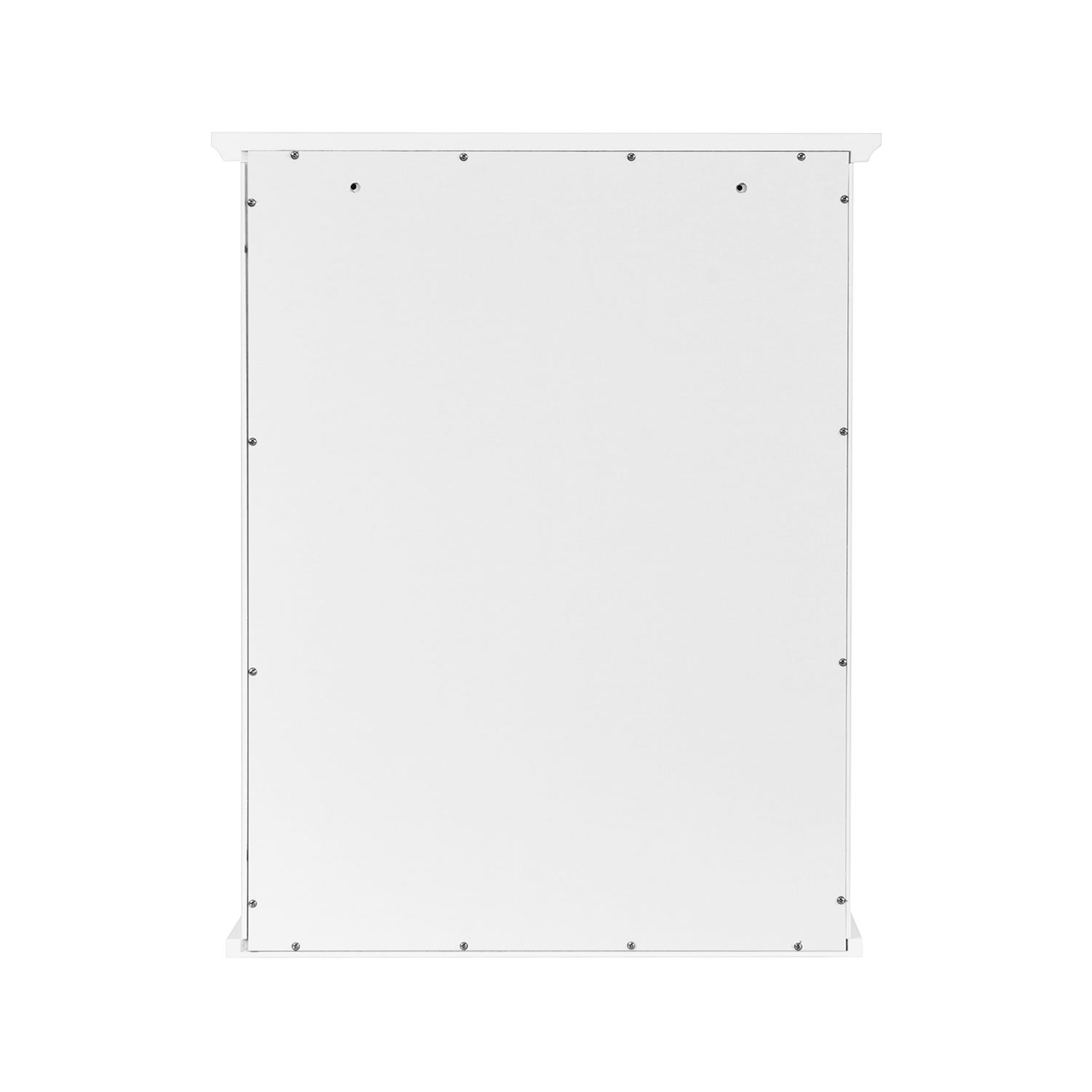 Armoire de rangement murale avec miroir pour salle de bains TopBuy, tablette réglable, blanc