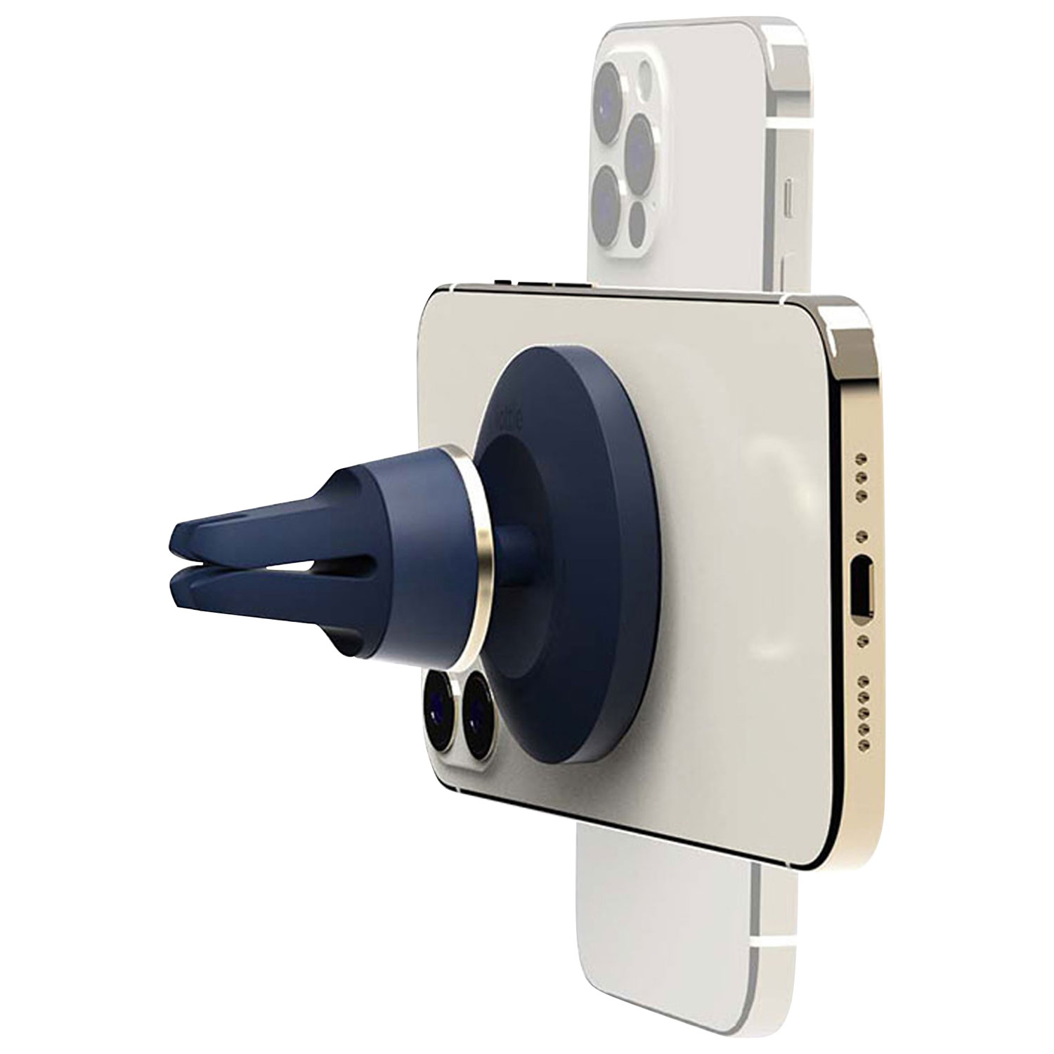 Fixation pour bouche d'air de chargement Velox d'iOttie avec compatibilité MagSafe - Bleu minuit