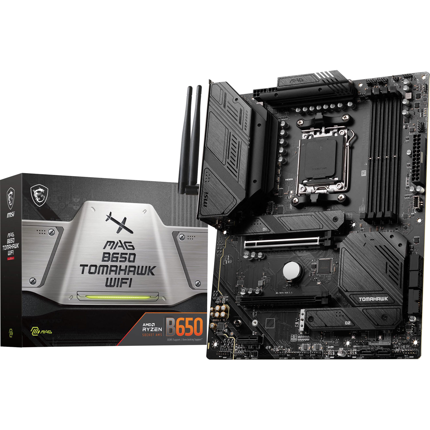 MSI B650 TOMAHAWK WIFI ATX AM5 DDR5 Motherboard for AMD Ryzen 7000 Series CPUs