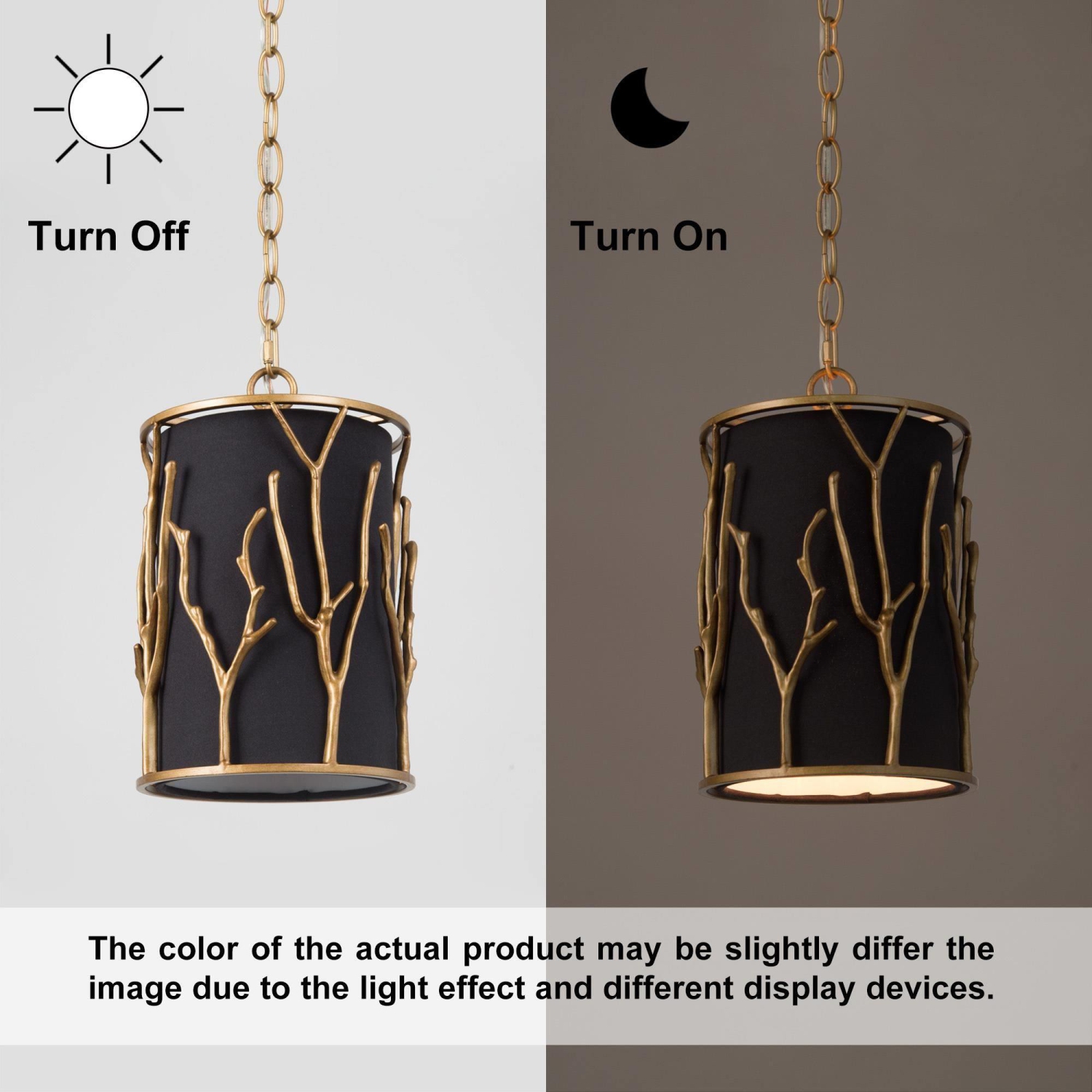 Modern Gold 1-Light Cylinder Shaded Pendant for Kitchen Island