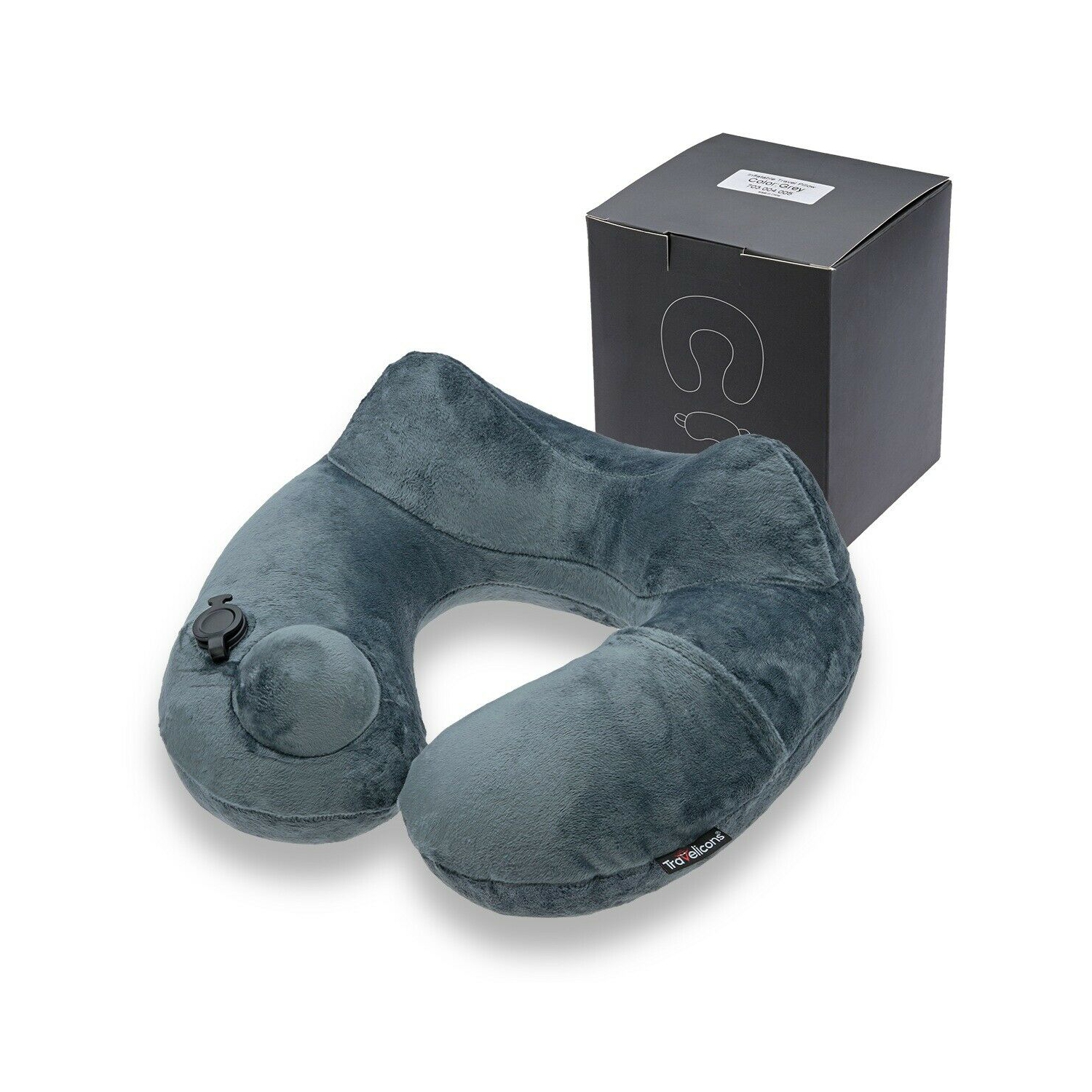 Inflatable Neck U-Shape Pillow - No Pump Needed for Travel and Airplane