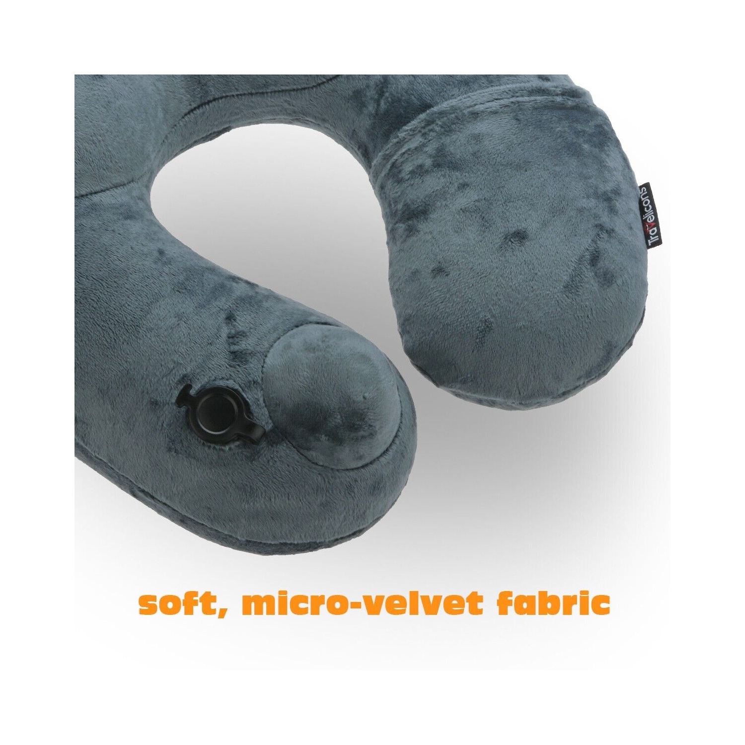 Inflatable Neck U-Shape Pillow - No Pump Needed for Travel and Airplane