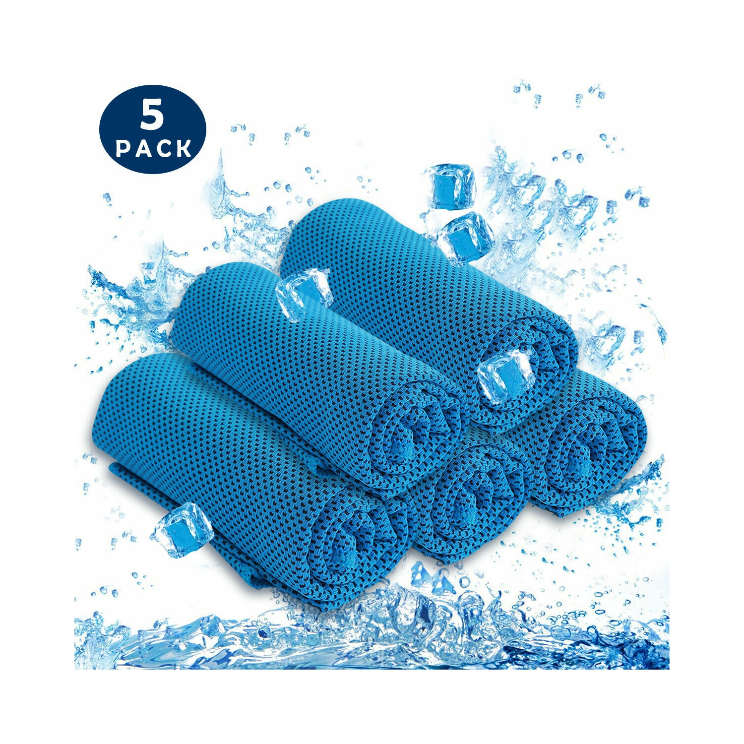 Serviette d'extérieur Instant Cooling Ice Cold Golf Cyclisme Gym Sports extérieur CA