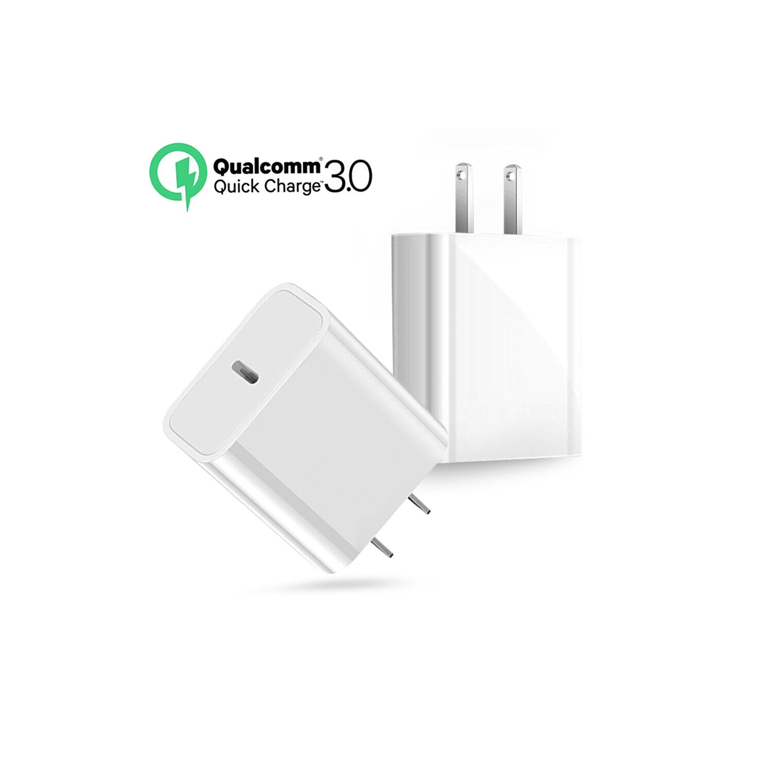 PD 18W USB-C Fast Charging Wall Charger- UL Certified For iPhone 11 / Pro / Max