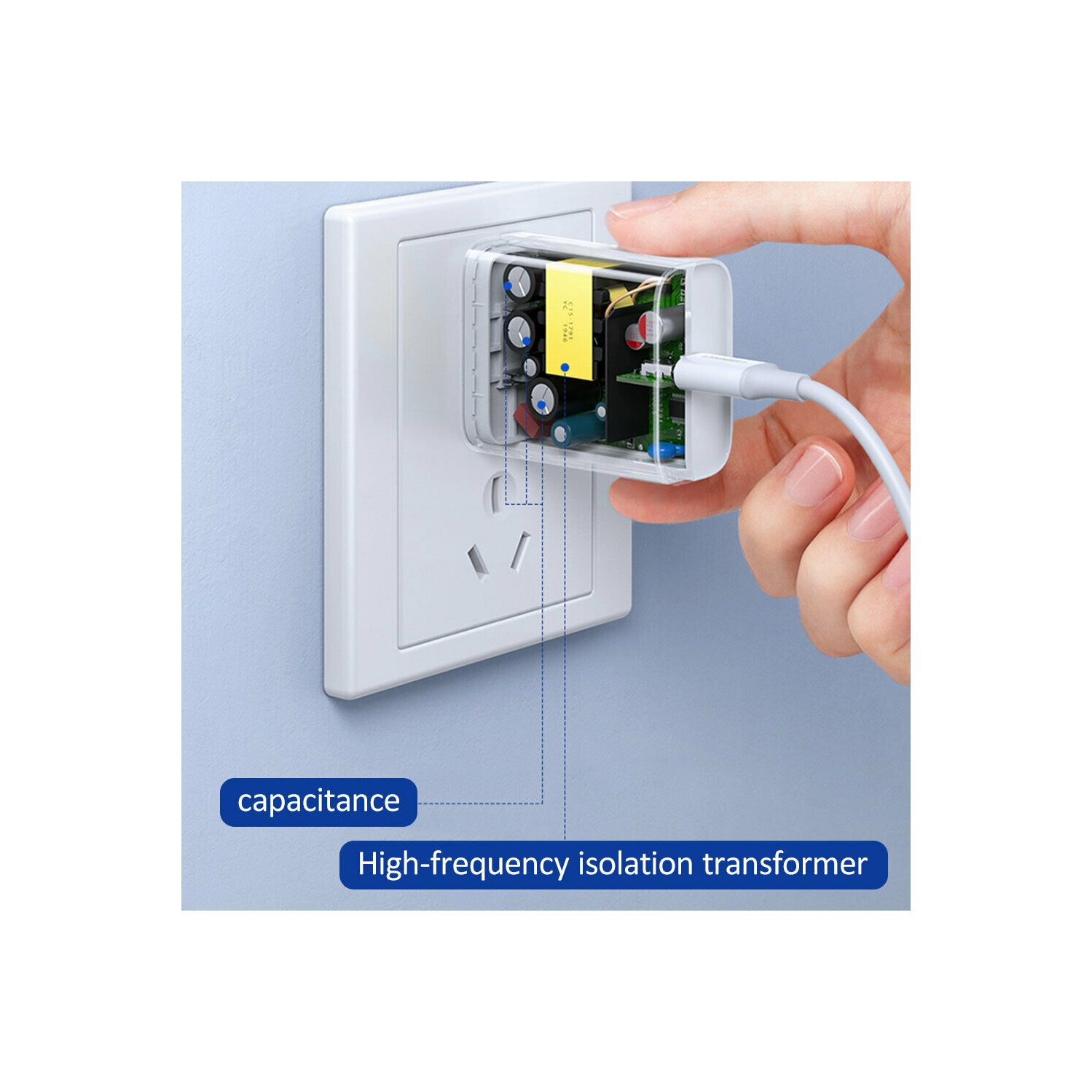 PD 18W USB-C Fast Charging Wall Charger- UL Certified For iPhone 11 / Pro / Max