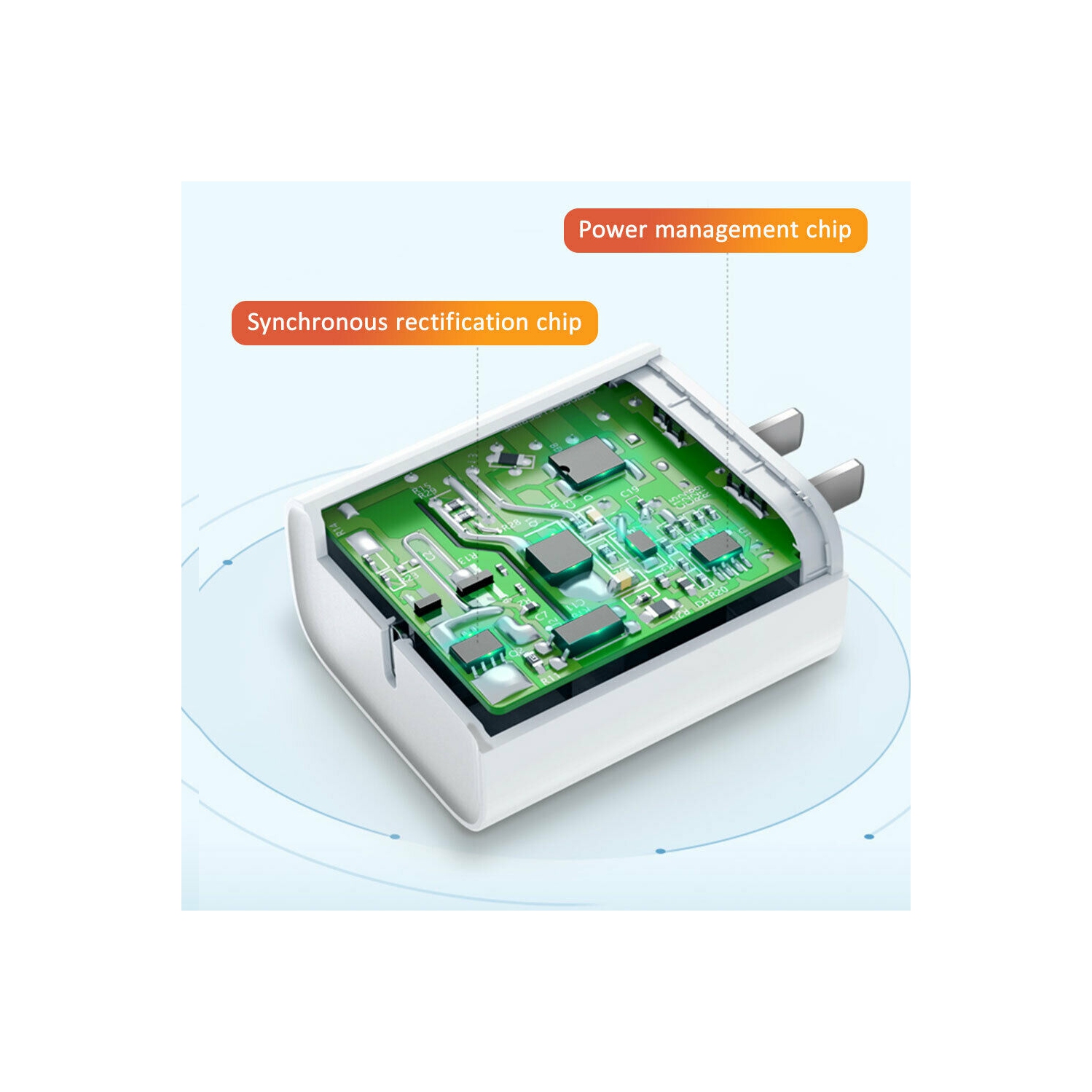 PD 18W USB-C Fast Charging Wall Charger- UL Certified For iPhone 11 / Pro / Max