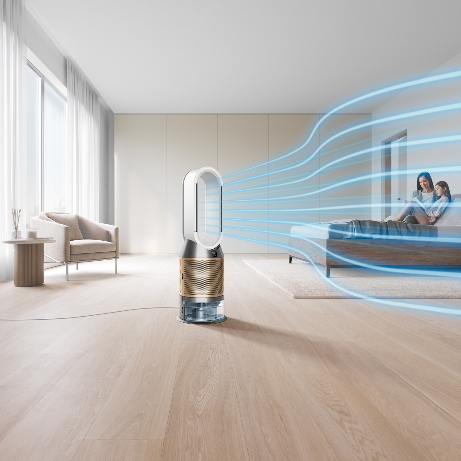 Refurbished Dyson Official Outlet - PH04 Purifier Humidify and Cool Formaldehyde - White/Gold