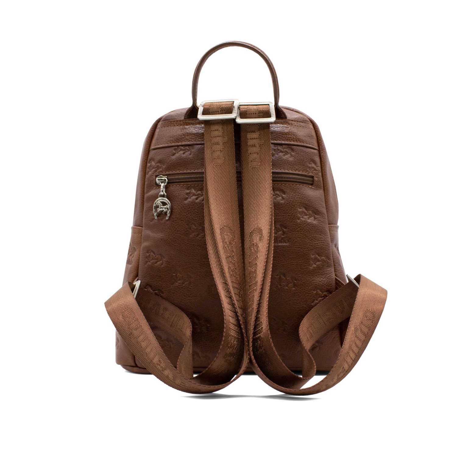 Cavalinho Cavalo Lusitano Leather Backpack - Saddle Brown