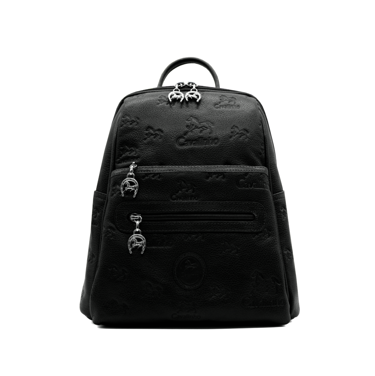 Cavalinho Cavalo Lusitano Leather Backpack - Black