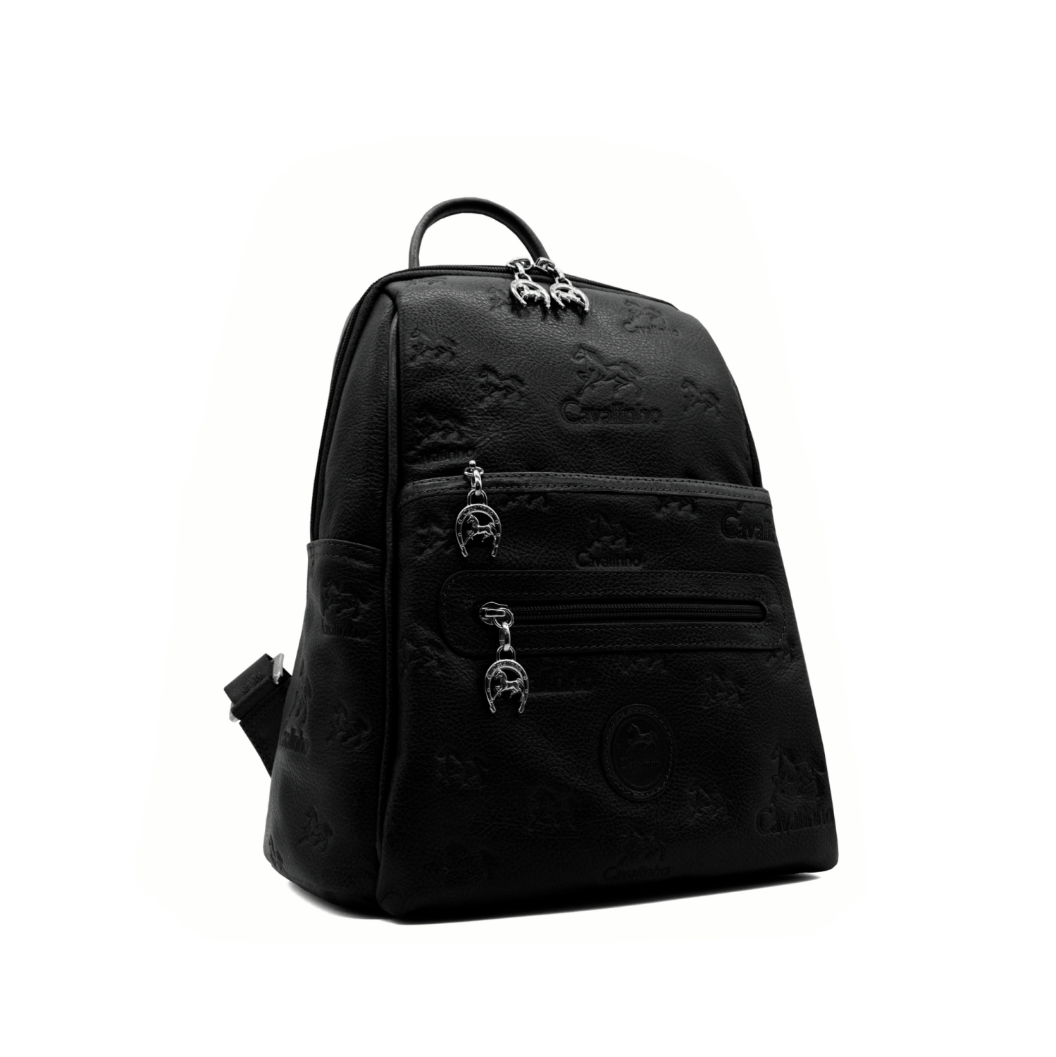 Cavalinho Cavalo Lusitano Leather Backpack - Black