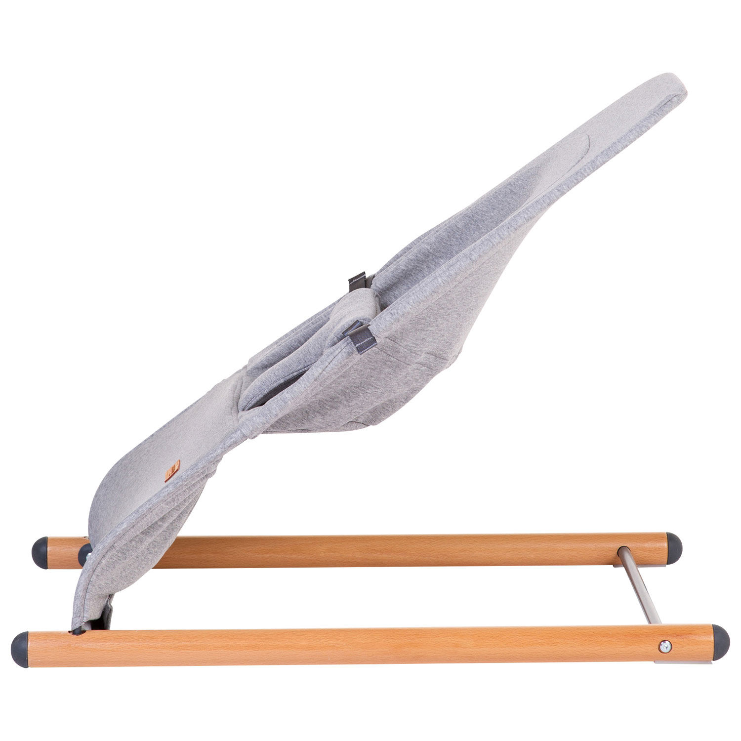 Chaise longue gonflable rebondissante/portative avec filet respirant pour bébé Evolux de Childhome - Gris jersey