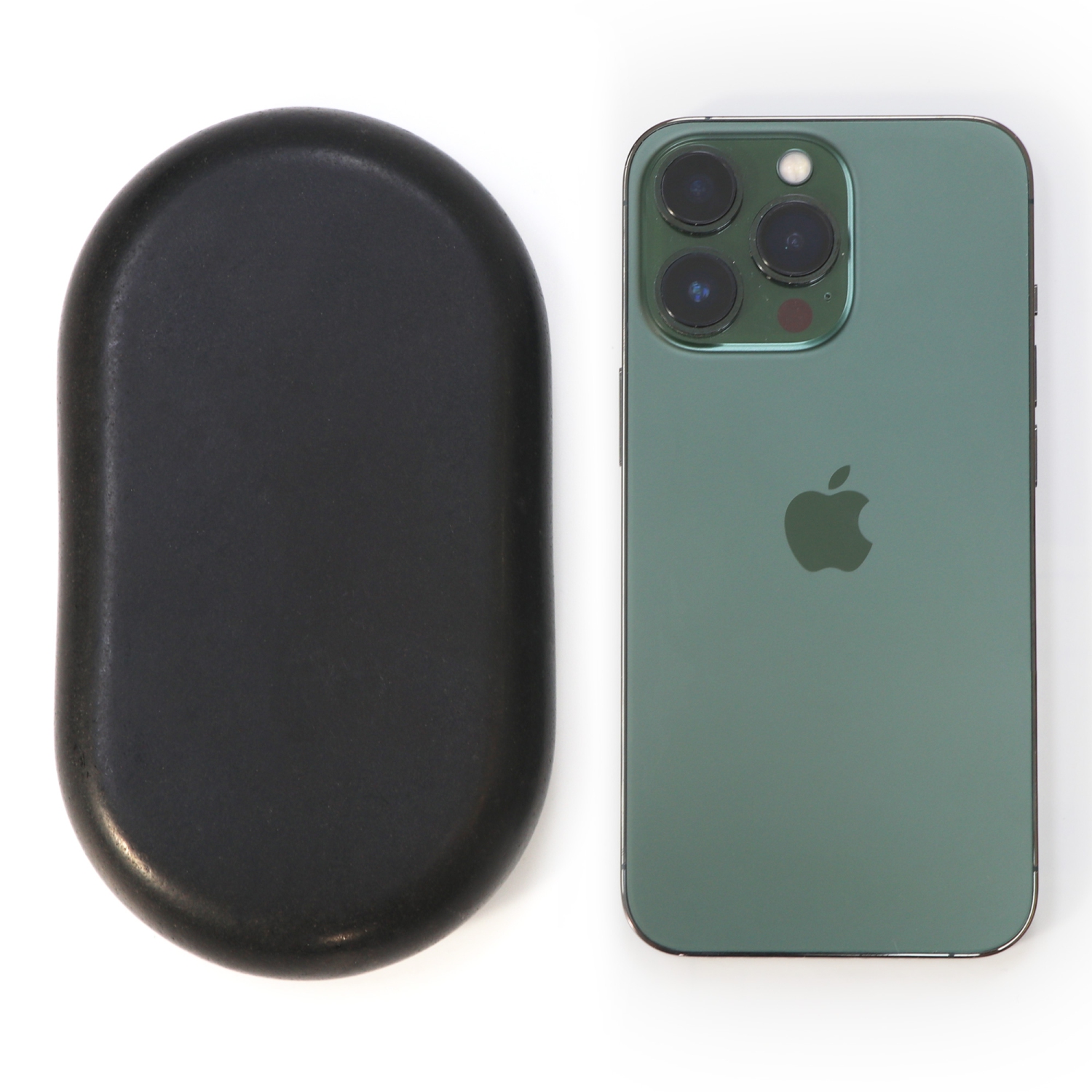 MASTER Massage 4 pièces TTG Gros massage ovale basalte massage pierre chaude ensemble pierre chaude - 15 cm x 8,6 cm x