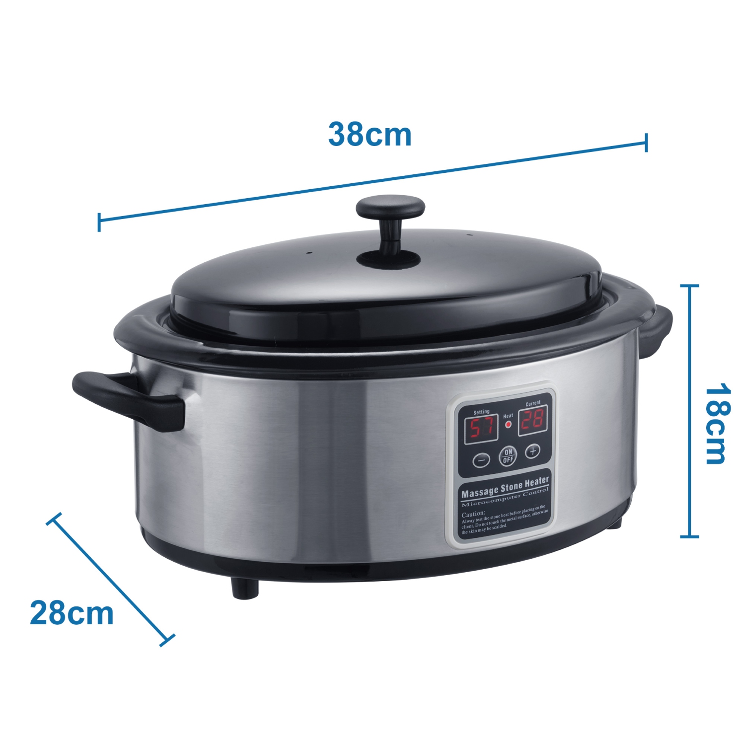 Appareil de chauffage chauffant avec pierre de massage de 6 pte de Master massage