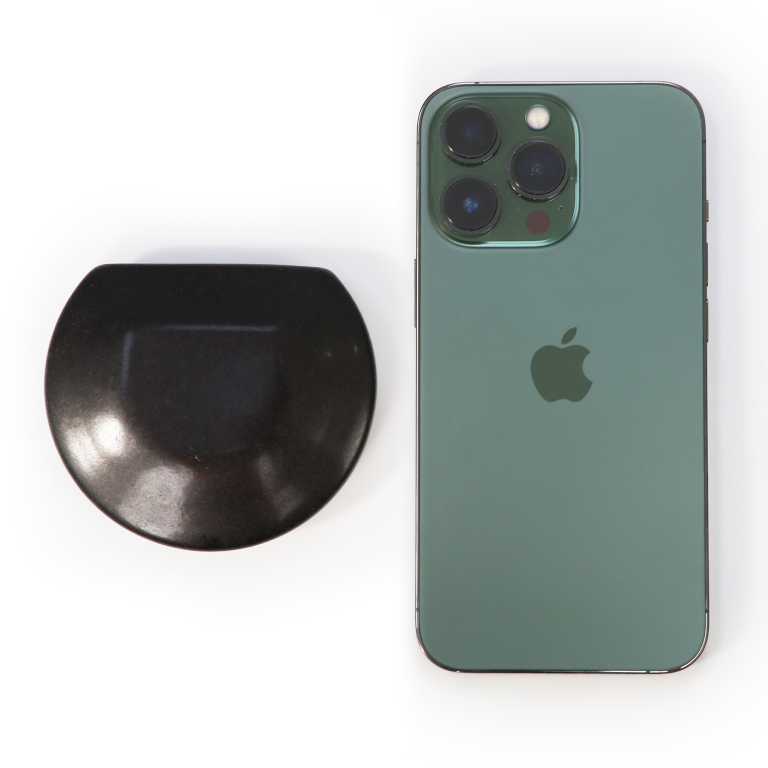 Master Massage 2-Piece Large Three Quarter Round Circle Circular Contour Hot Stones Set - Trigger Point and Acupressure Tools-Black Massage Tool