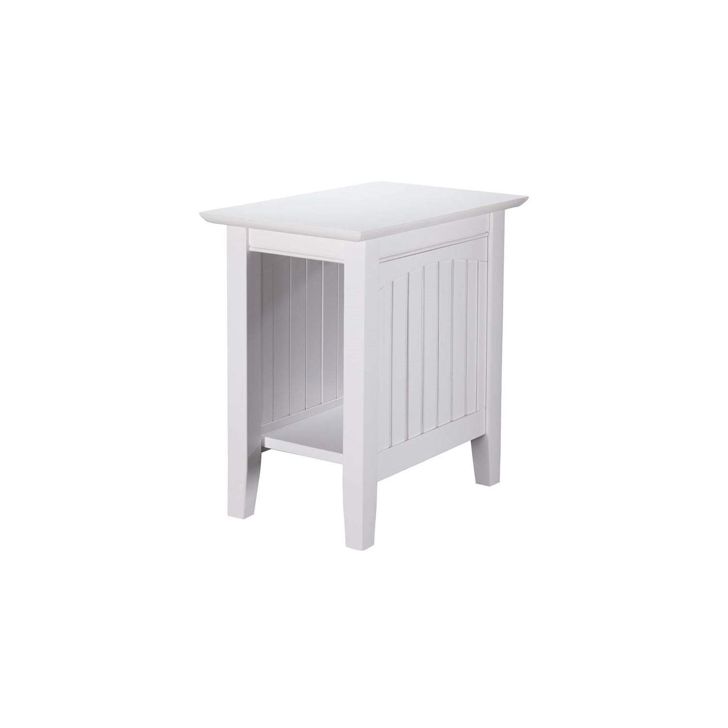 Pemberly Row Chair Side Table in White
