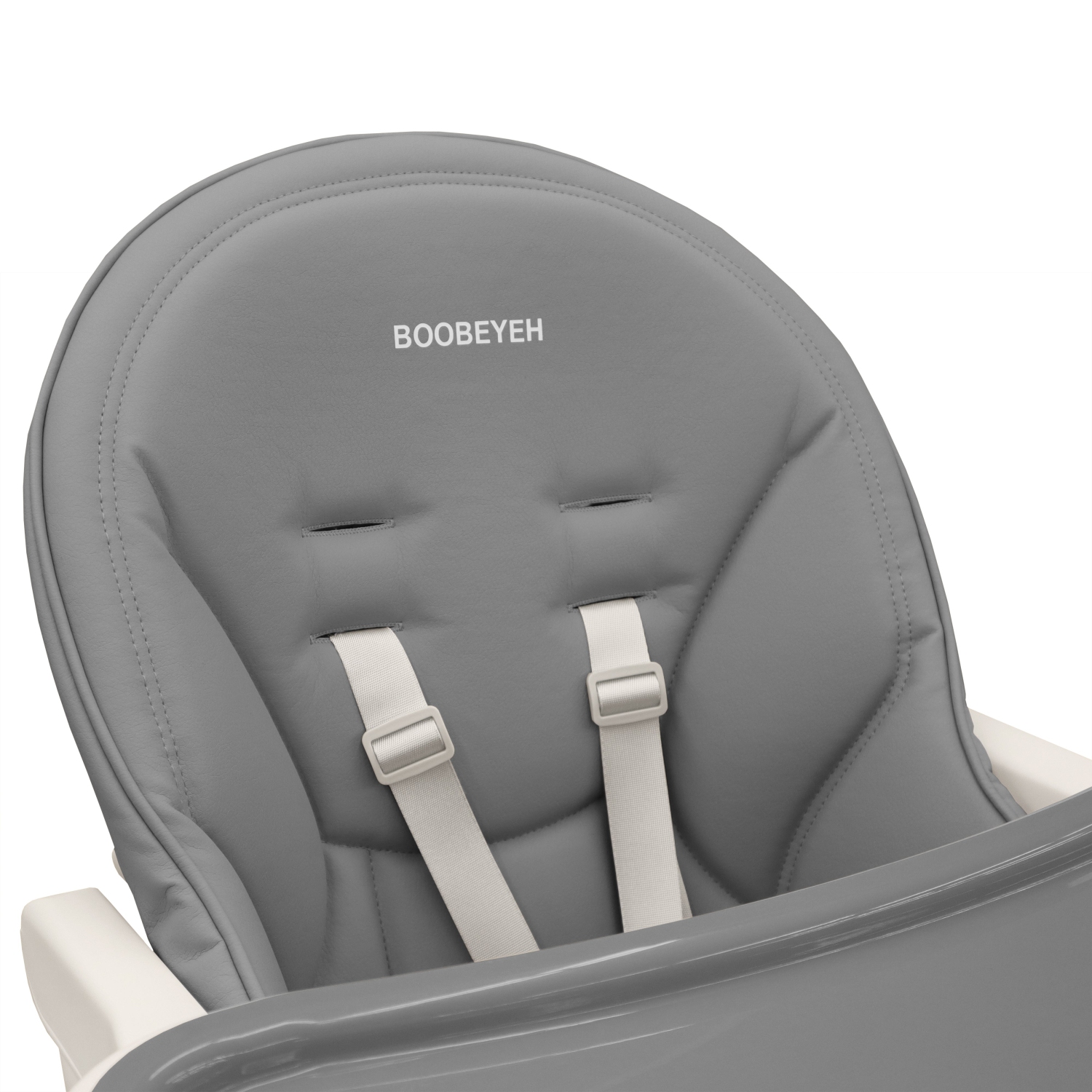 Chaise haute pliable pour bébé h2 de Boobeyeh, Fortisimo, gris foncé