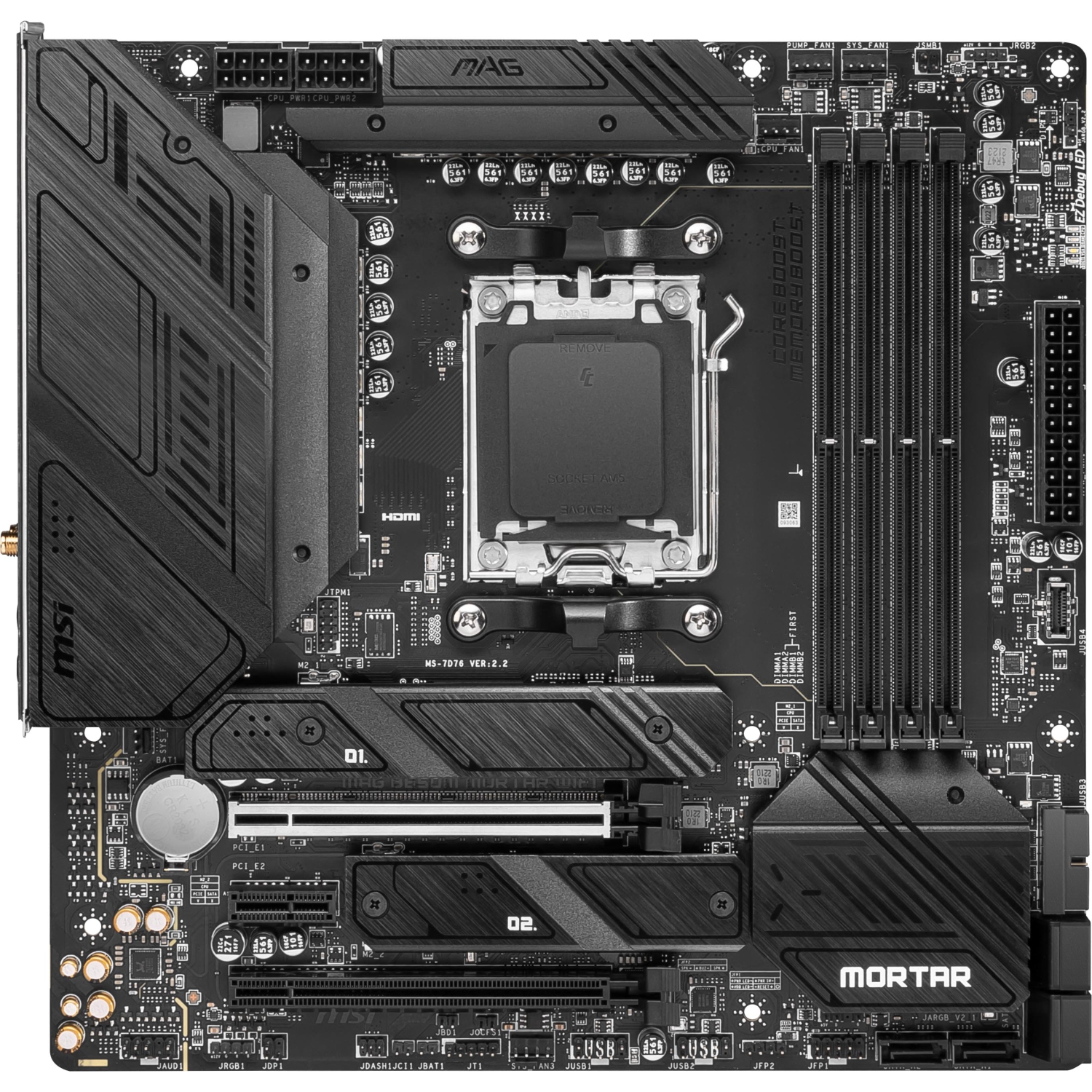 MSI MAG B650M Mortar WiFi Gaming Motherboard