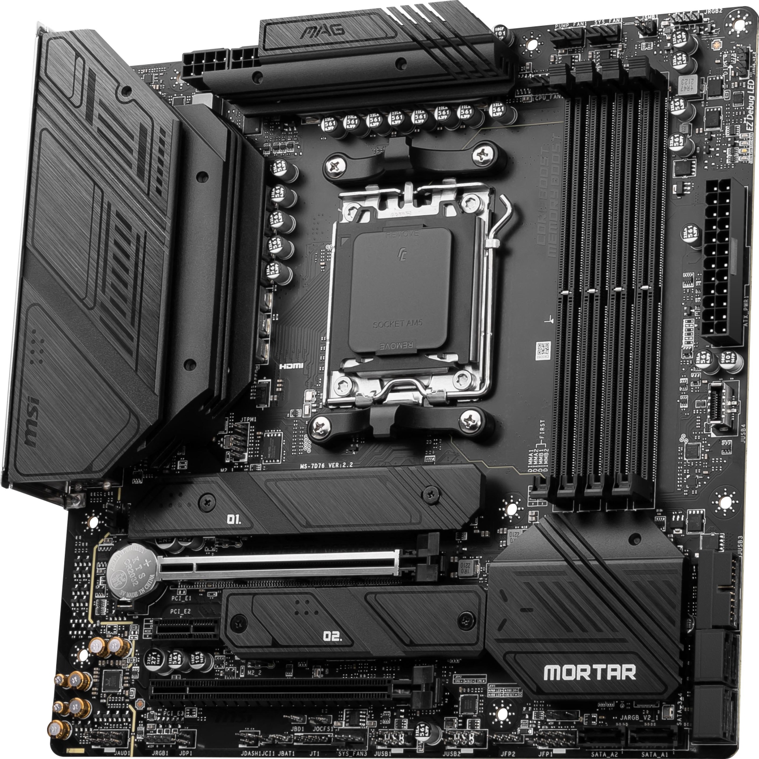 MSI MAG B650M Mortar WiFi Gaming Motherboard