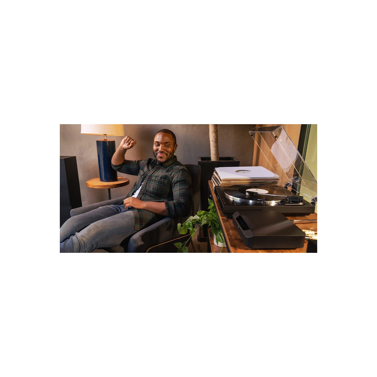 Bluesound POWERNODE EDGE Compact Wireless Multi-Room Hi-Res Music Streaming Amplifier - Black, Compatible with Alexa and Siri