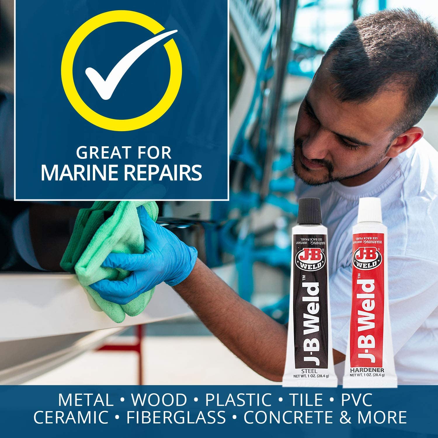 Époxy renforcé d'acier soudé à froid d'origine - 2 onces