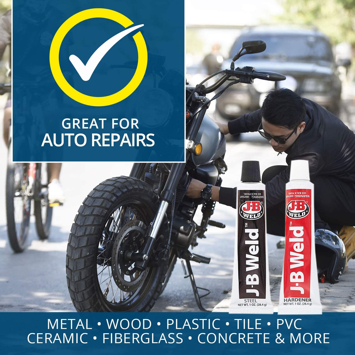 Époxy renforcé d'acier soudé à froid d'origine - 2 onces