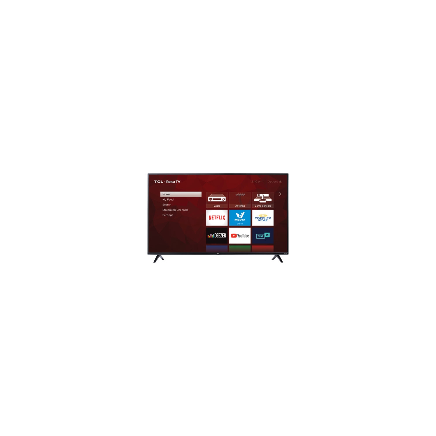 TCL 55" CLASS 4K UHD LED ROKU SMART TV HDR 4 SERIES (55S425) Open Box with One Year Seller Provided Warranty