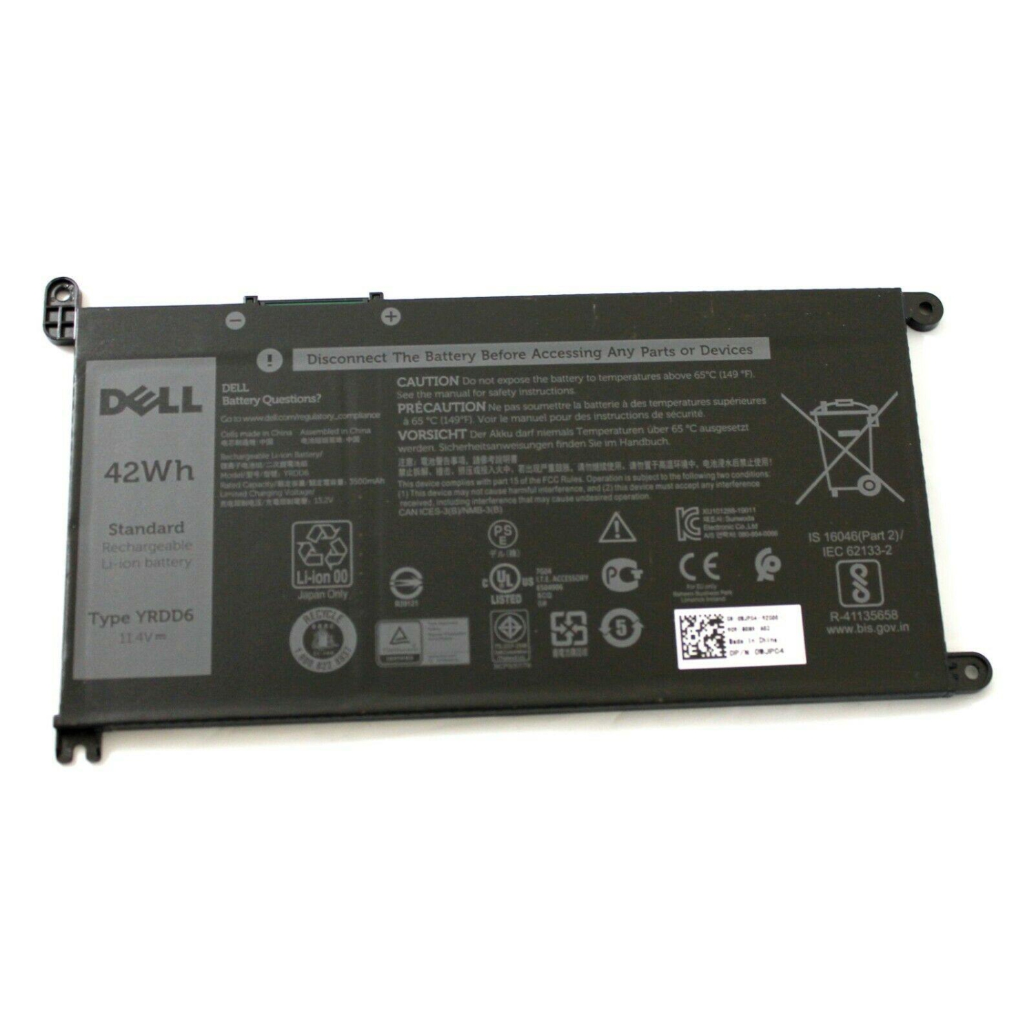 New Genuine Dell Inspiron 15 5584 3493 3581 3582 3583 3593 3781 3793 5493 5590 5593 5491 2-in-1 Battery 42Wh