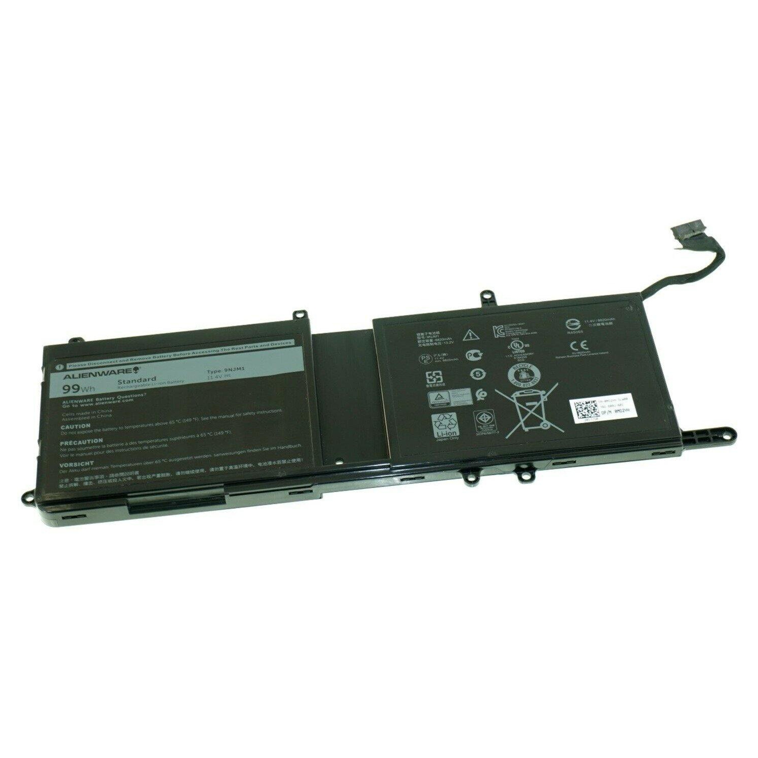New Genuine Dell Alienware 17 ALW17C-D3858S ALW17C-D3859S ALW17C-D3868S Battery 99Wh