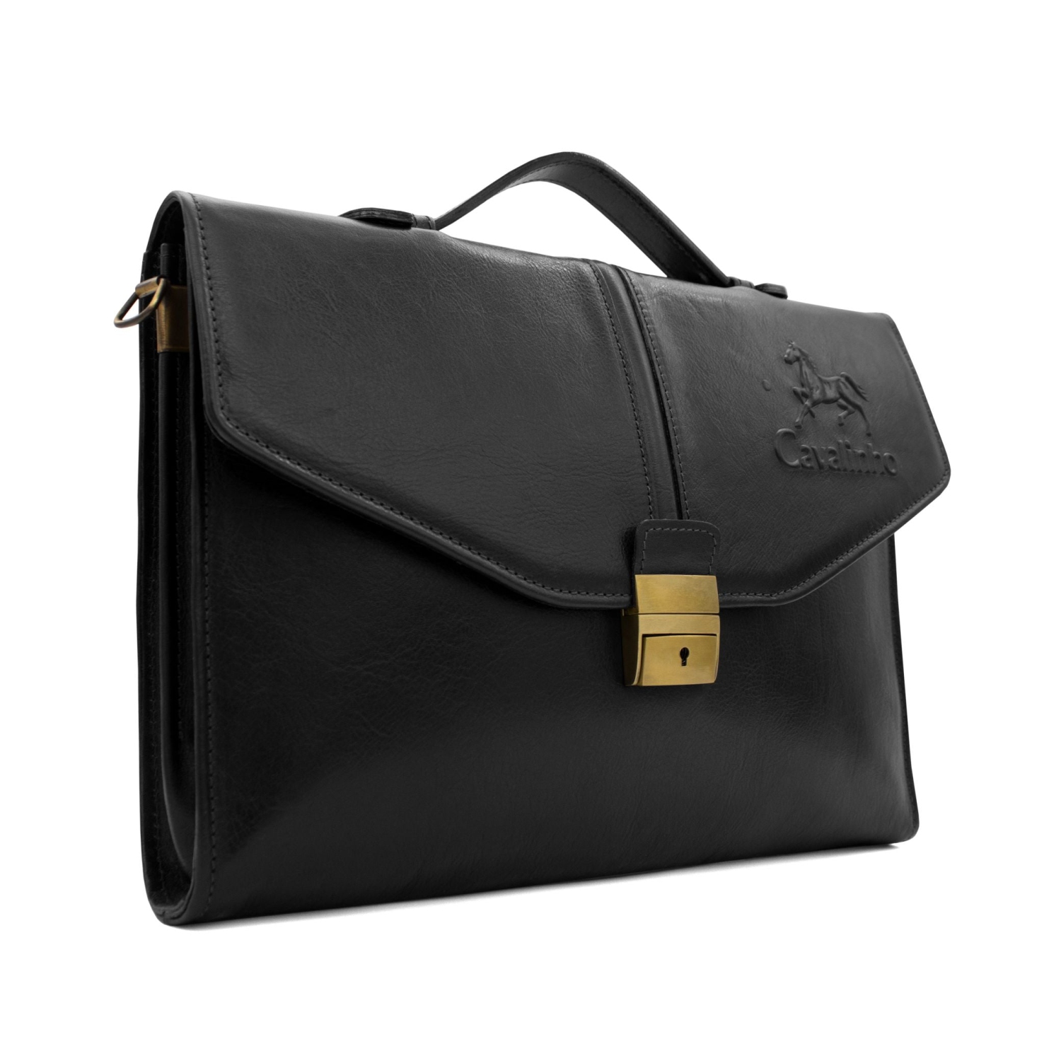 Cavalinho Classic Leather Briefcase - Black