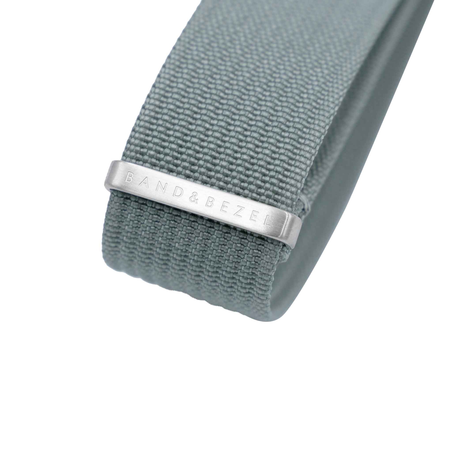 Band & Bezel Rib NATO Watch Strap - 22mm - Grey