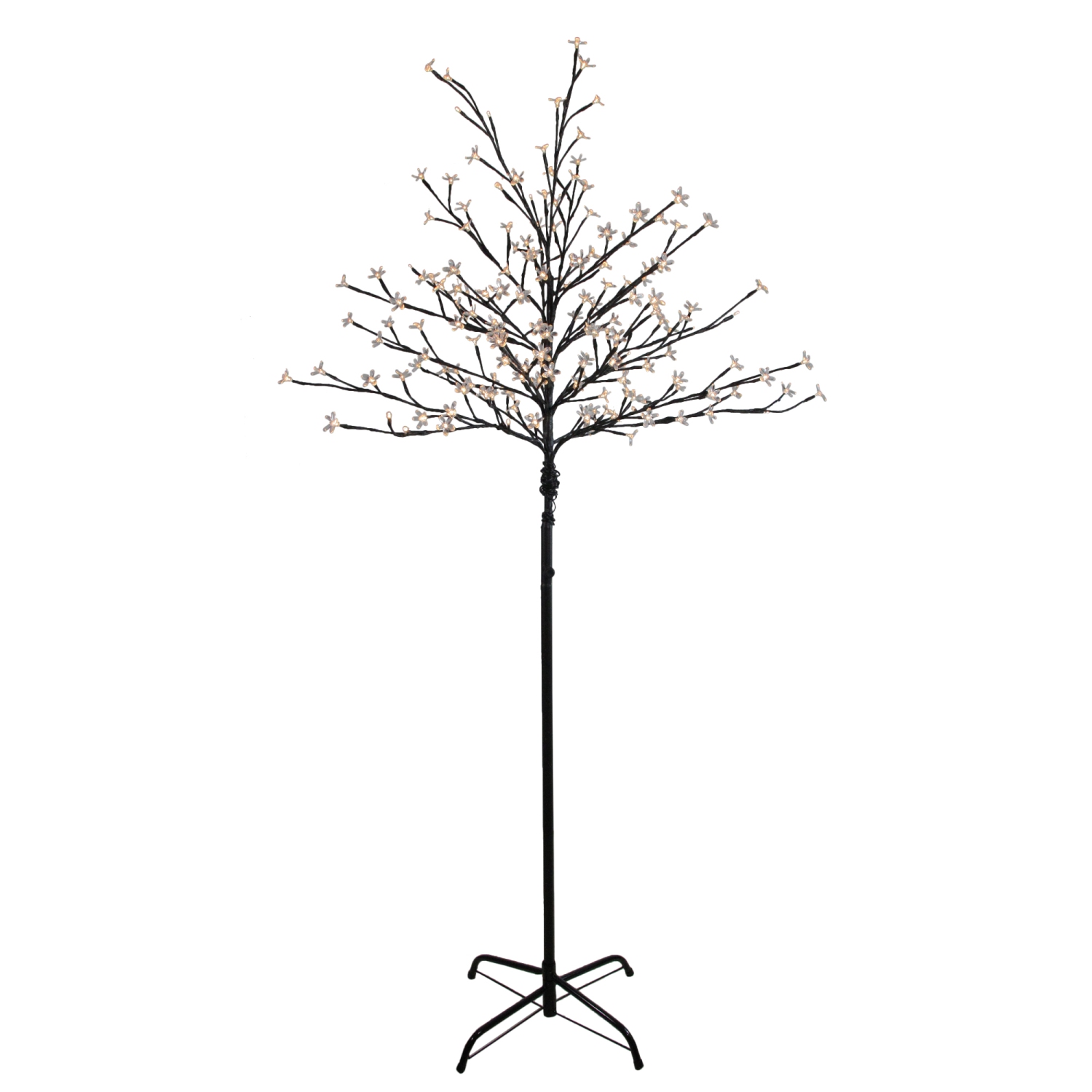 LED Lighted Cherry Blossom Artificial Flower Tree - 6' - Warm White
