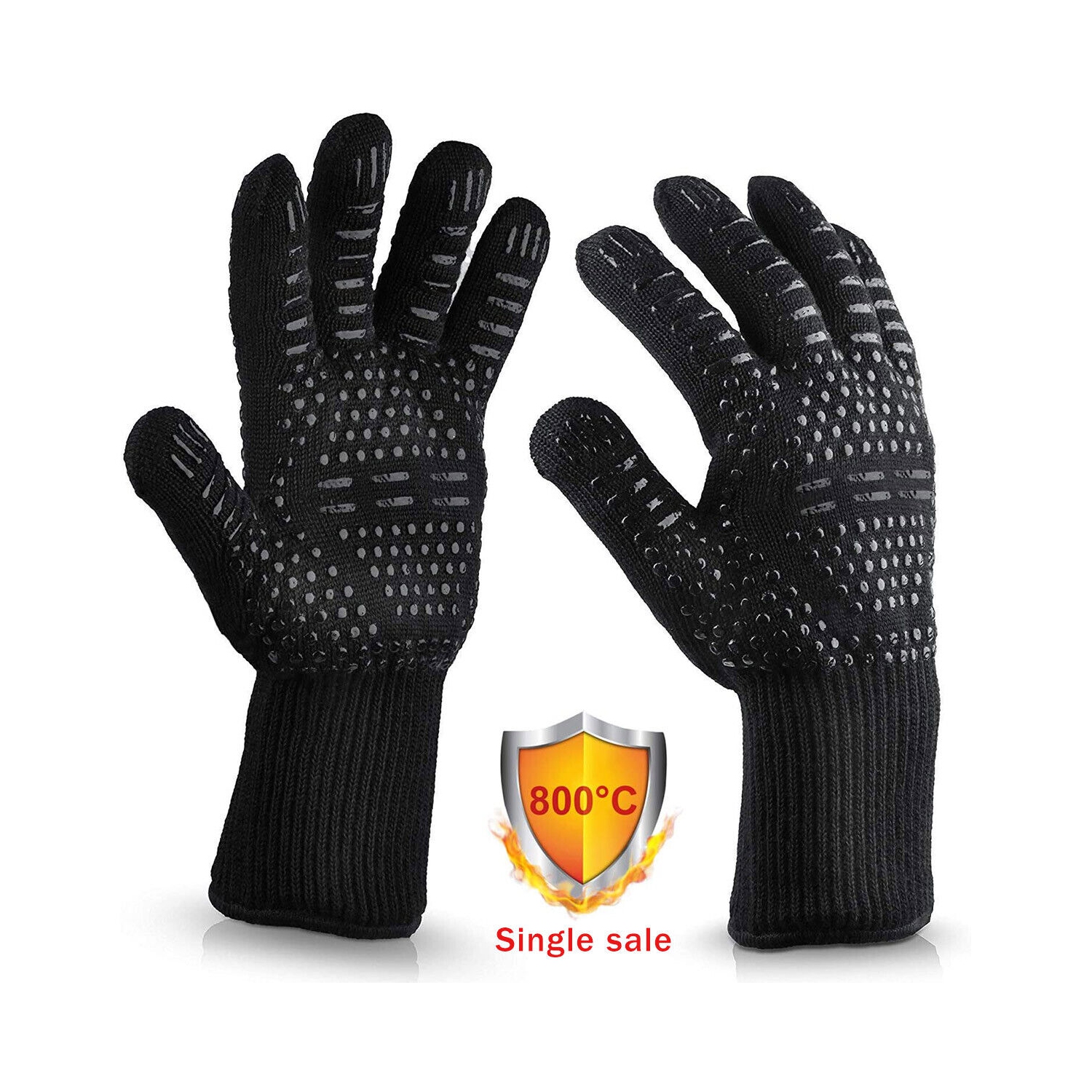 Gants de barbecue Extreme 1472 résistant à la chaleur, gants de four et tapis de cuisson, rouge antiadhésif