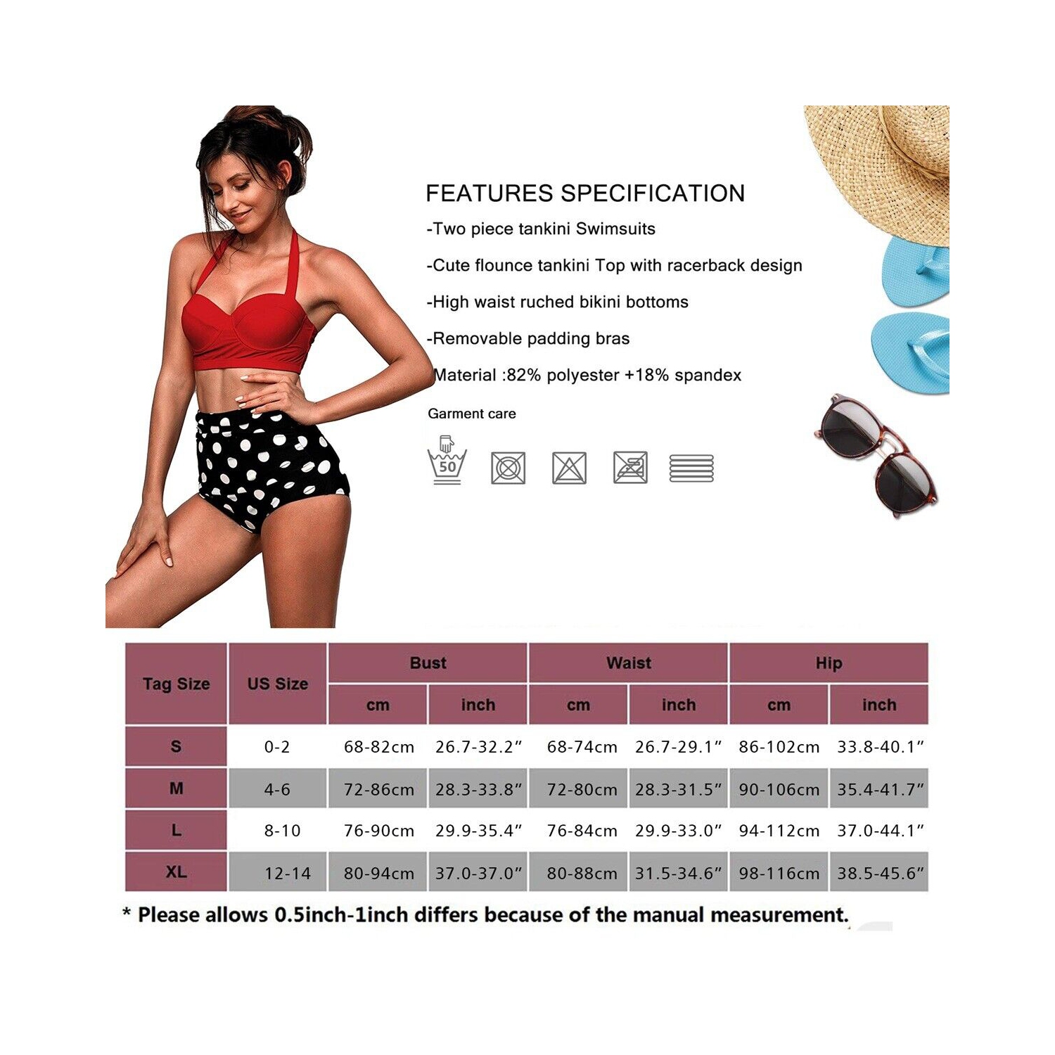 Sac de sport pour femmes avec ensemble de natation - complets et bonnet et lunettes de natation enduites de polyuréthane