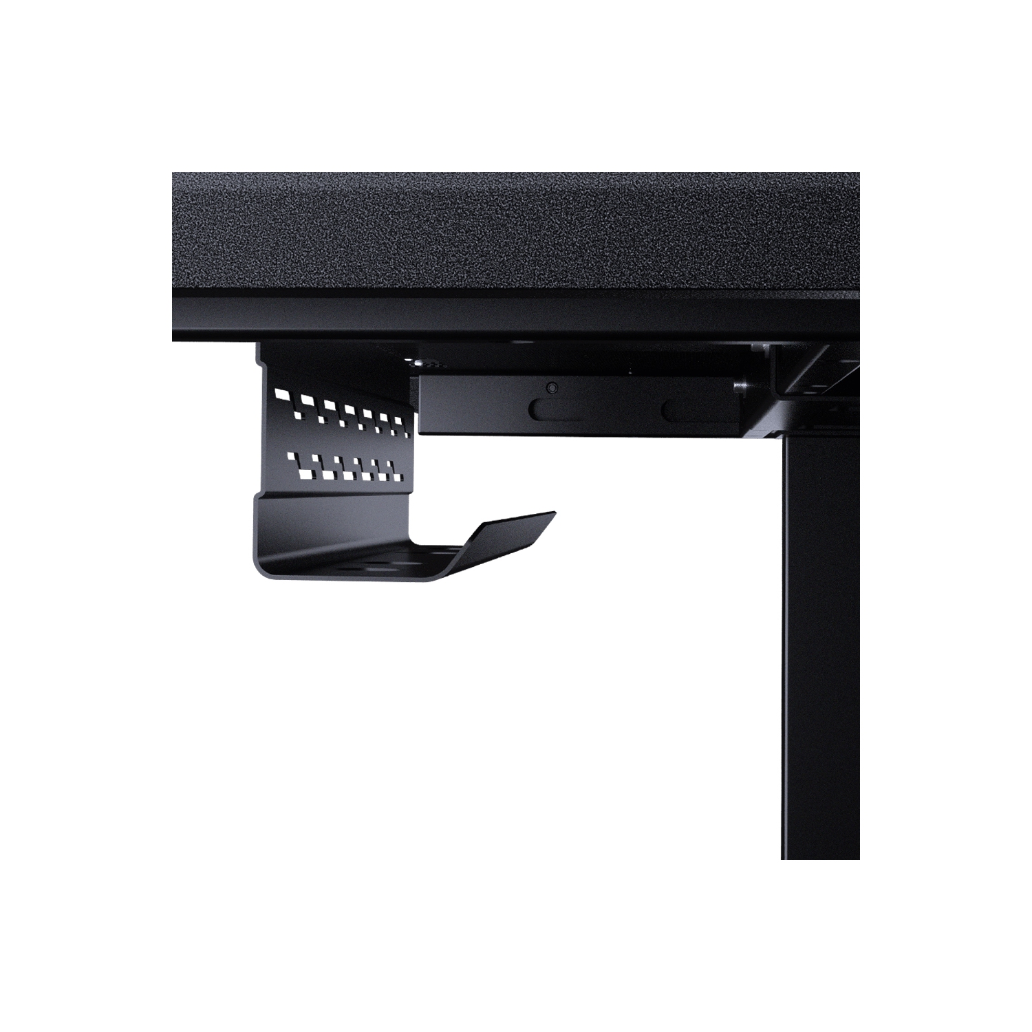 Cougar E-MARS – Bureau de jeu électrique 59&nbsp;pouces, fibre de carbone, effets lumineux RVBA recto verso et boîte de commande E/S USB et prise