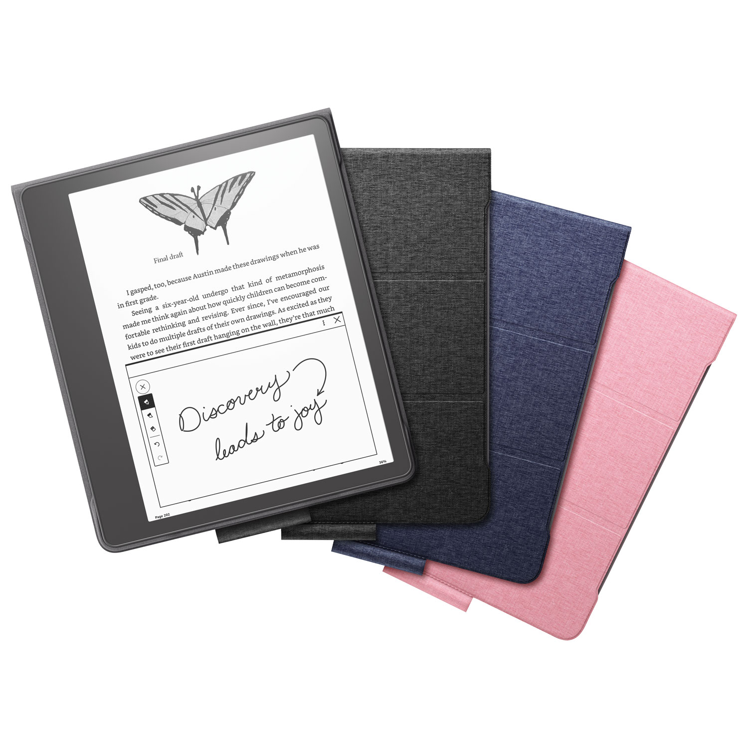 Kindle Scribe Fabric Folio Cover with Magnetic Attach