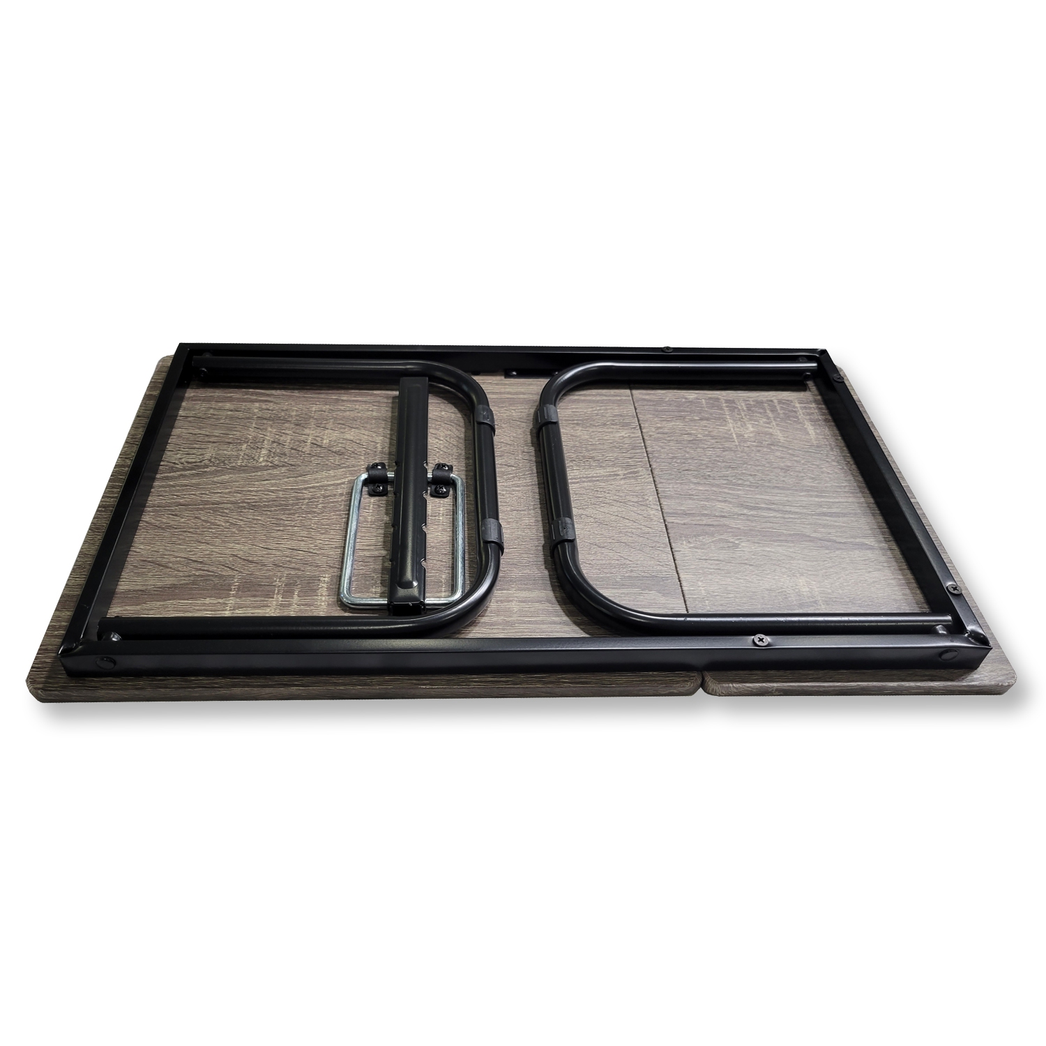 ITY International - Adjustable Folding Bed Tray, Taupe Gray Wood Pattern