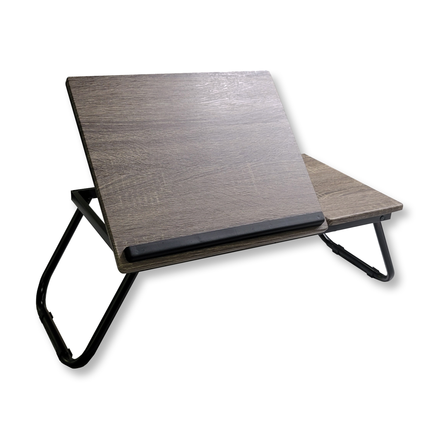 ITY International - Adjustable Folding Bed Tray, Taupe Gray Wood Pattern